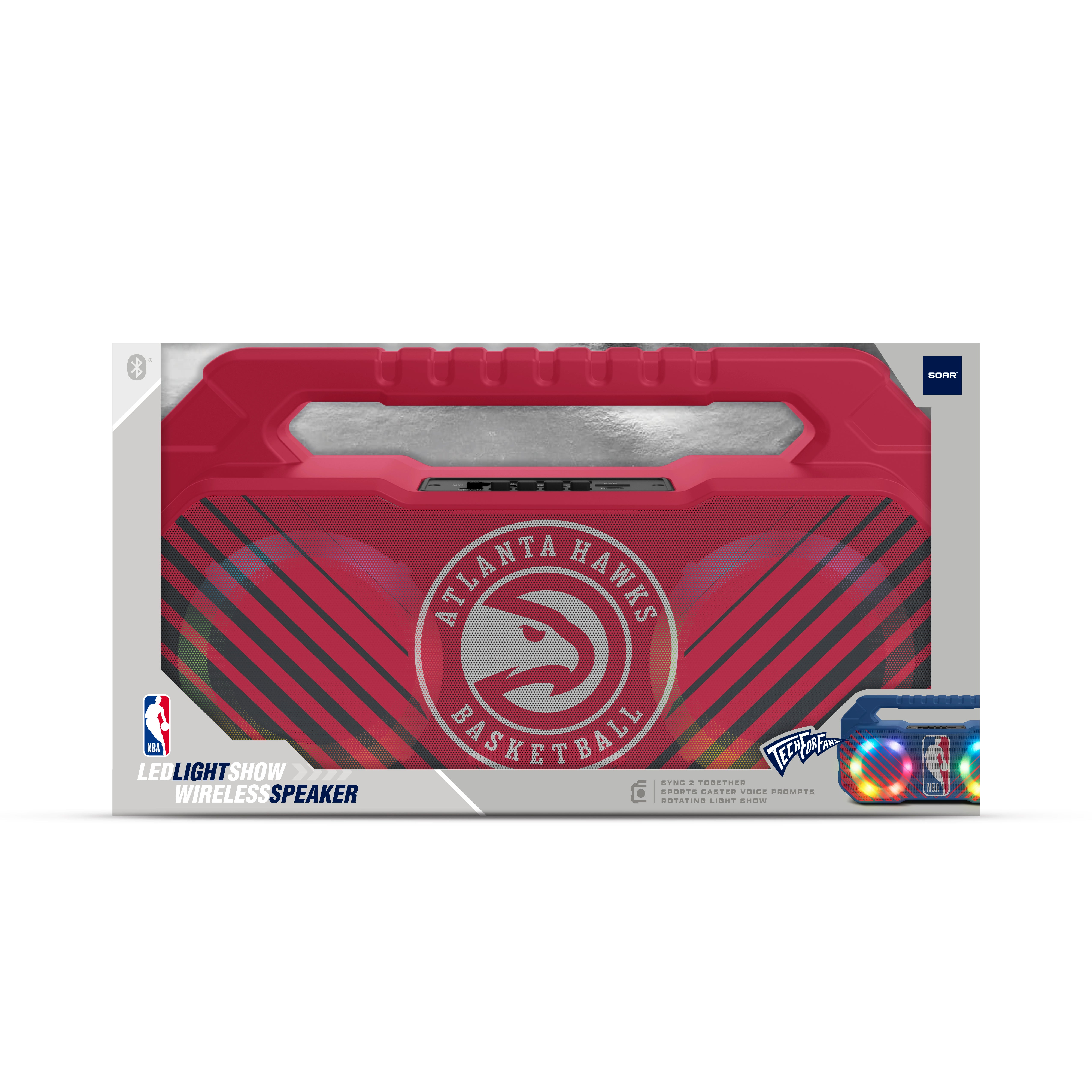 Atlanta Hawks NBA Shockbox Bluetooth BOOMBOX Speaker with FM Radio