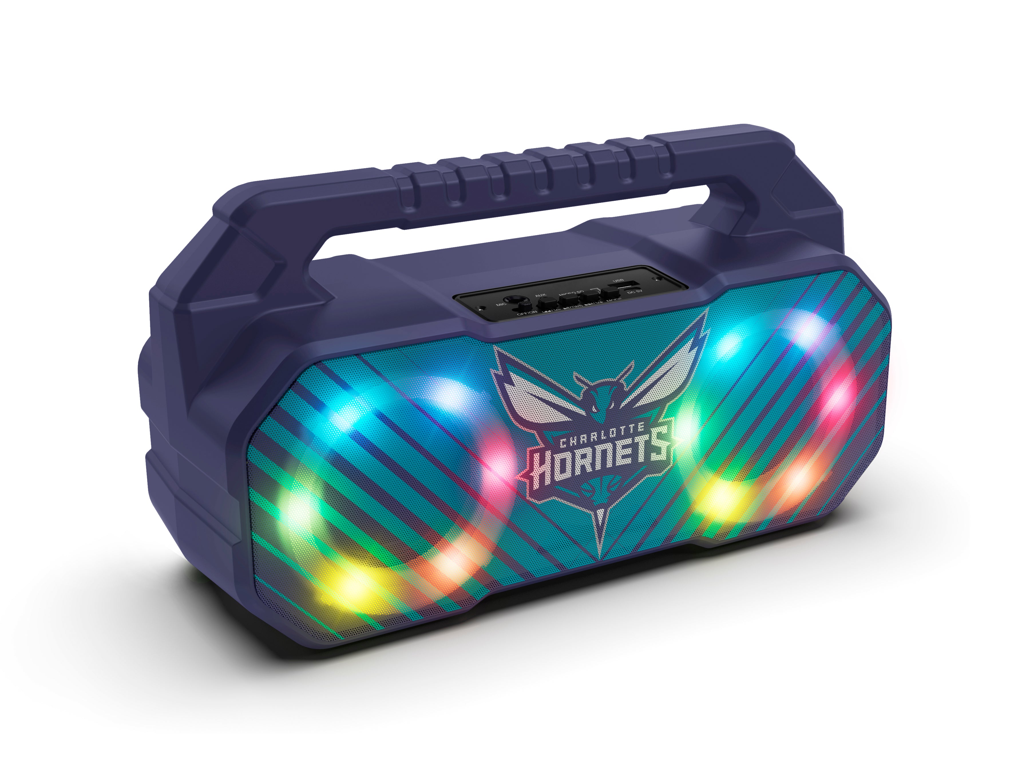 Charlotte Hornets NBA Shockbox Bluetooth BOOMBOX Speaker with FM Radio