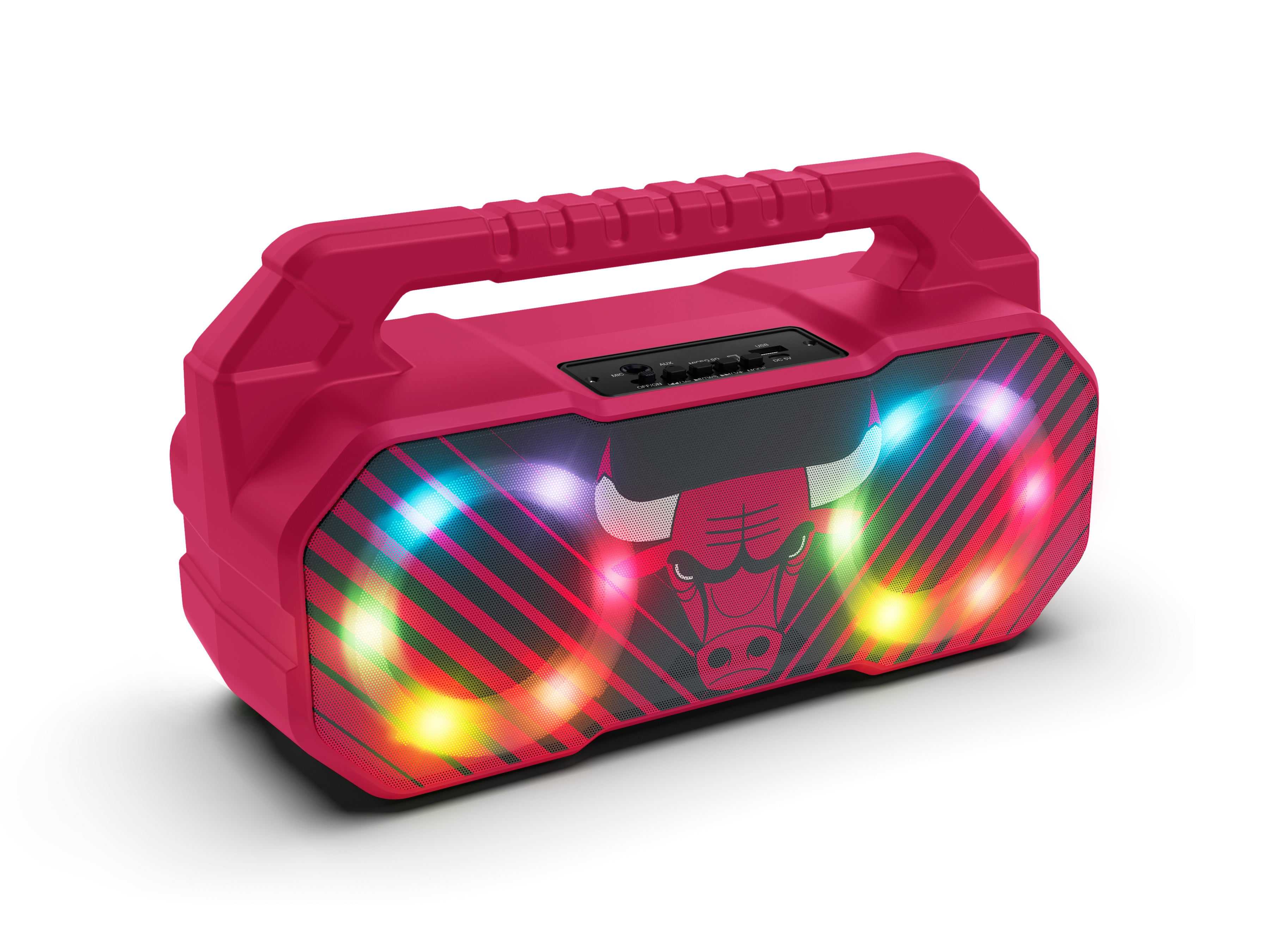 Chicago Bulls NBA Shockbox Bluetooth BOOMBOX Speaker with FM Radio