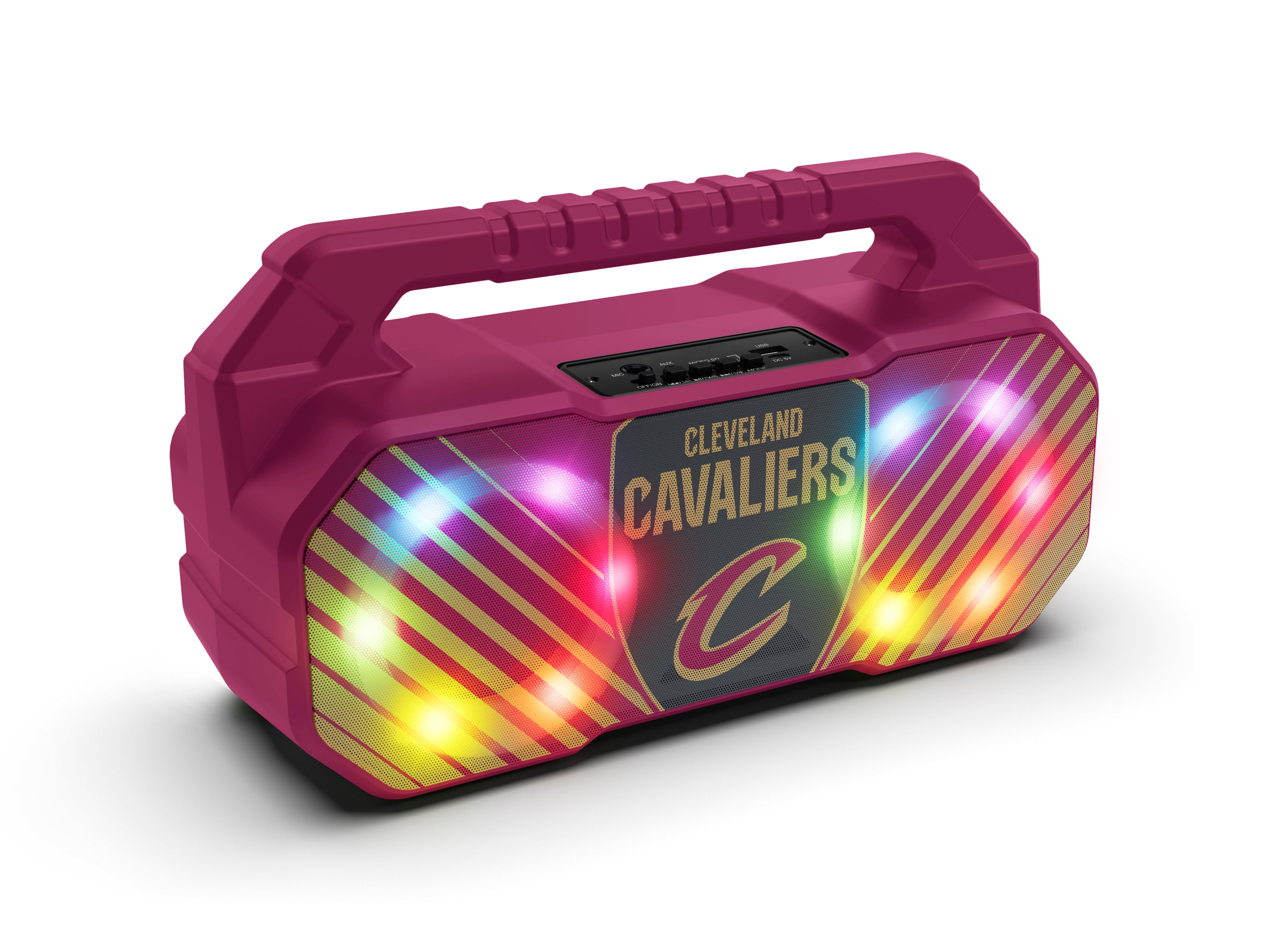 Cleveland Cavaliers NBA Shockbox Bluetooth BOOMBOX Speaker with FM Radio