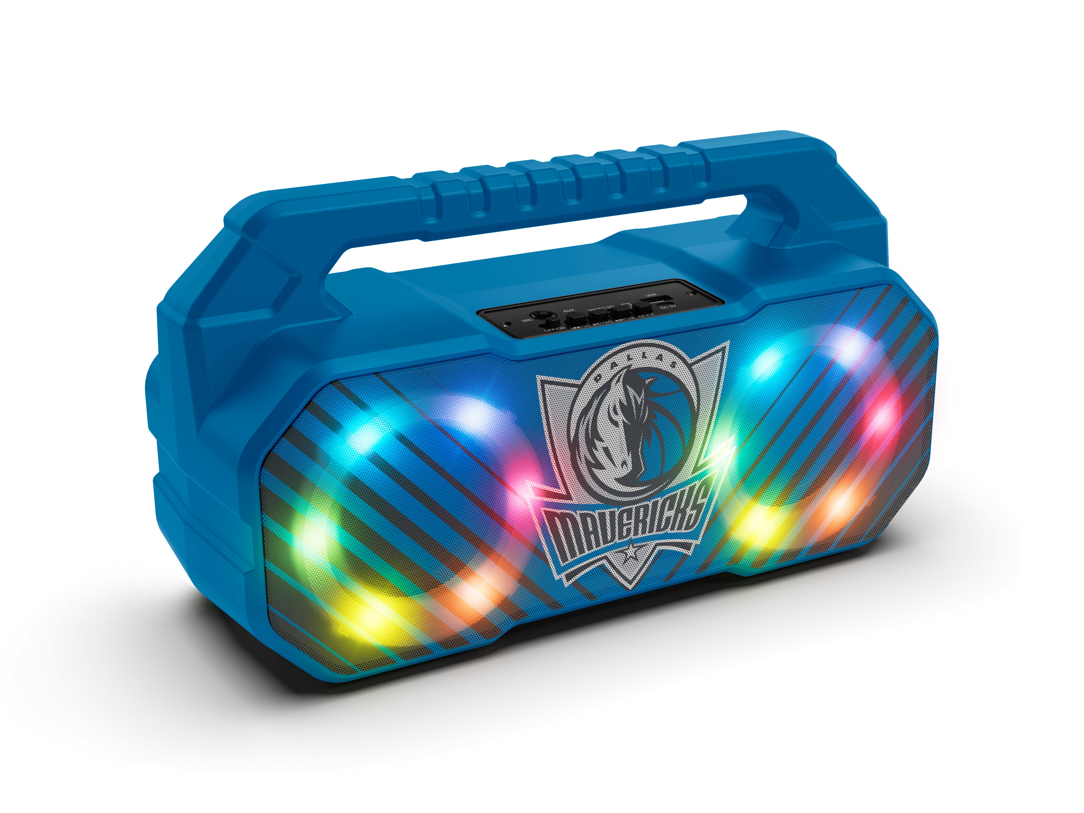 Dallas Mavericks NBA Shockbox Bluetooth BOOMBOX Speaker with FM Radio