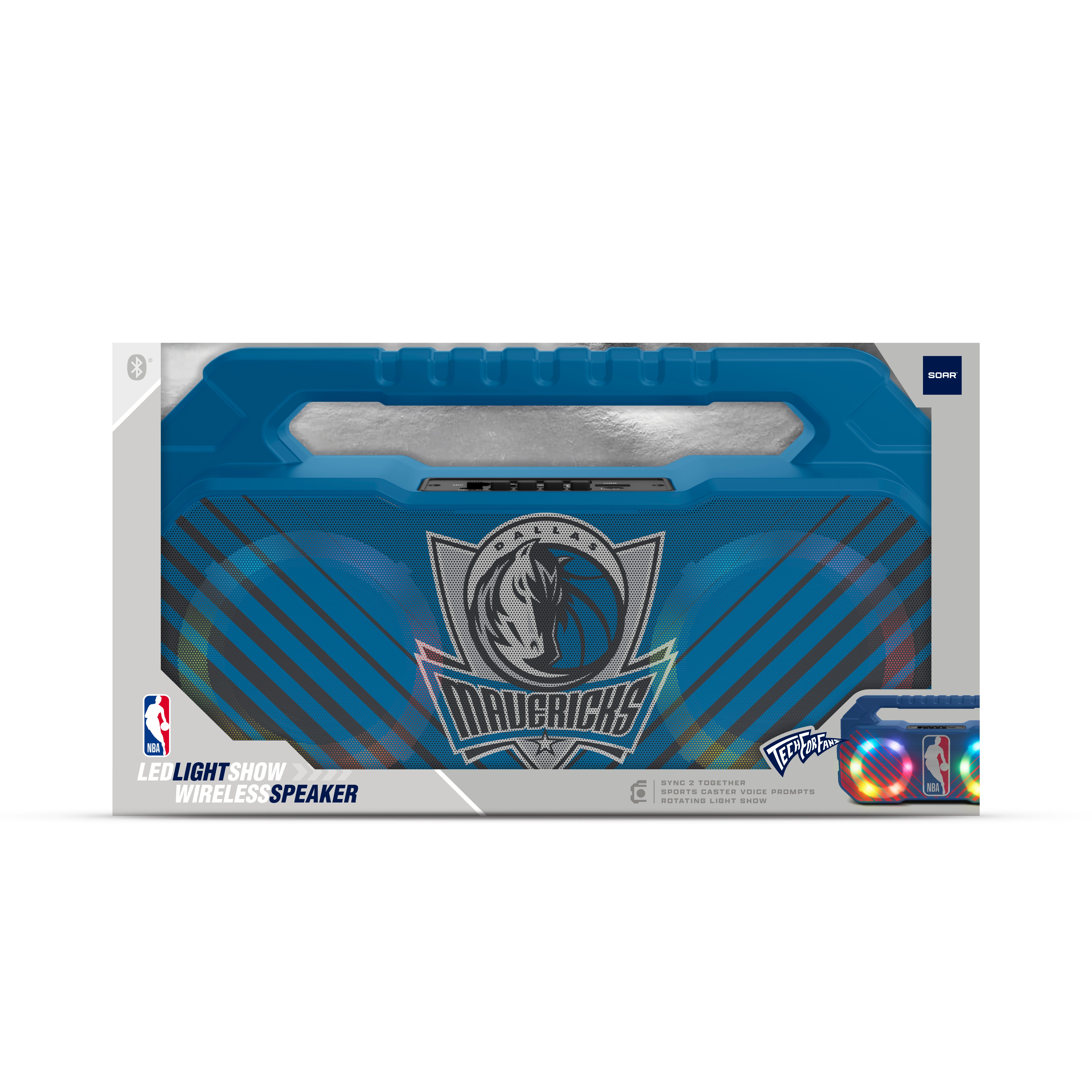 Dallas Mavericks NBA Shockbox Bluetooth BOOMBOX Speaker with FM Radio