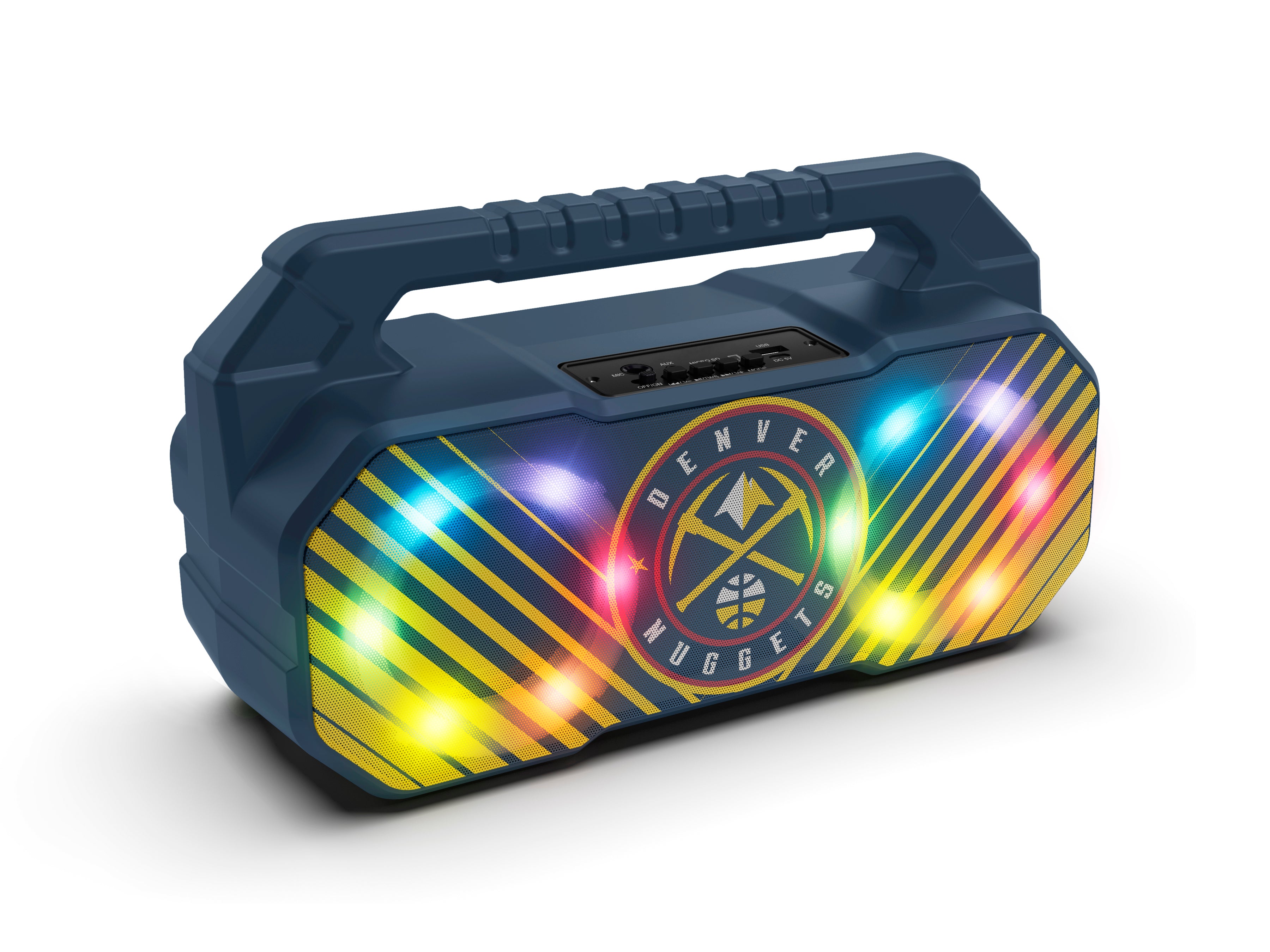 Denver Nuggets NBA Shockbox Bluetooth BOOMBOX Speaker with FM Radio