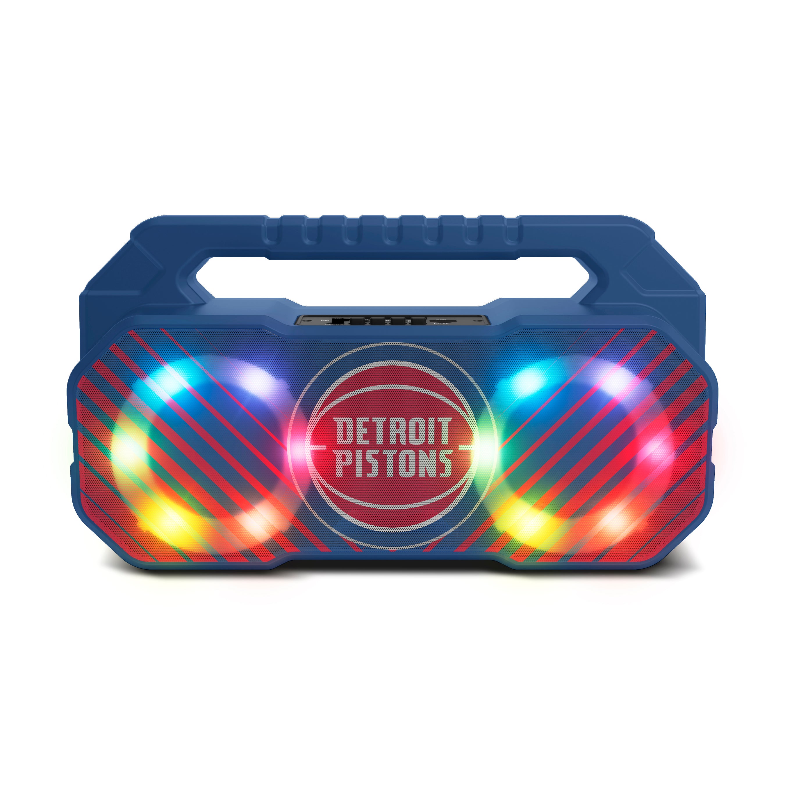 Detroit Pistons NBA Shockbox Bluetooth BOOMBOX Speaker with FM Radio