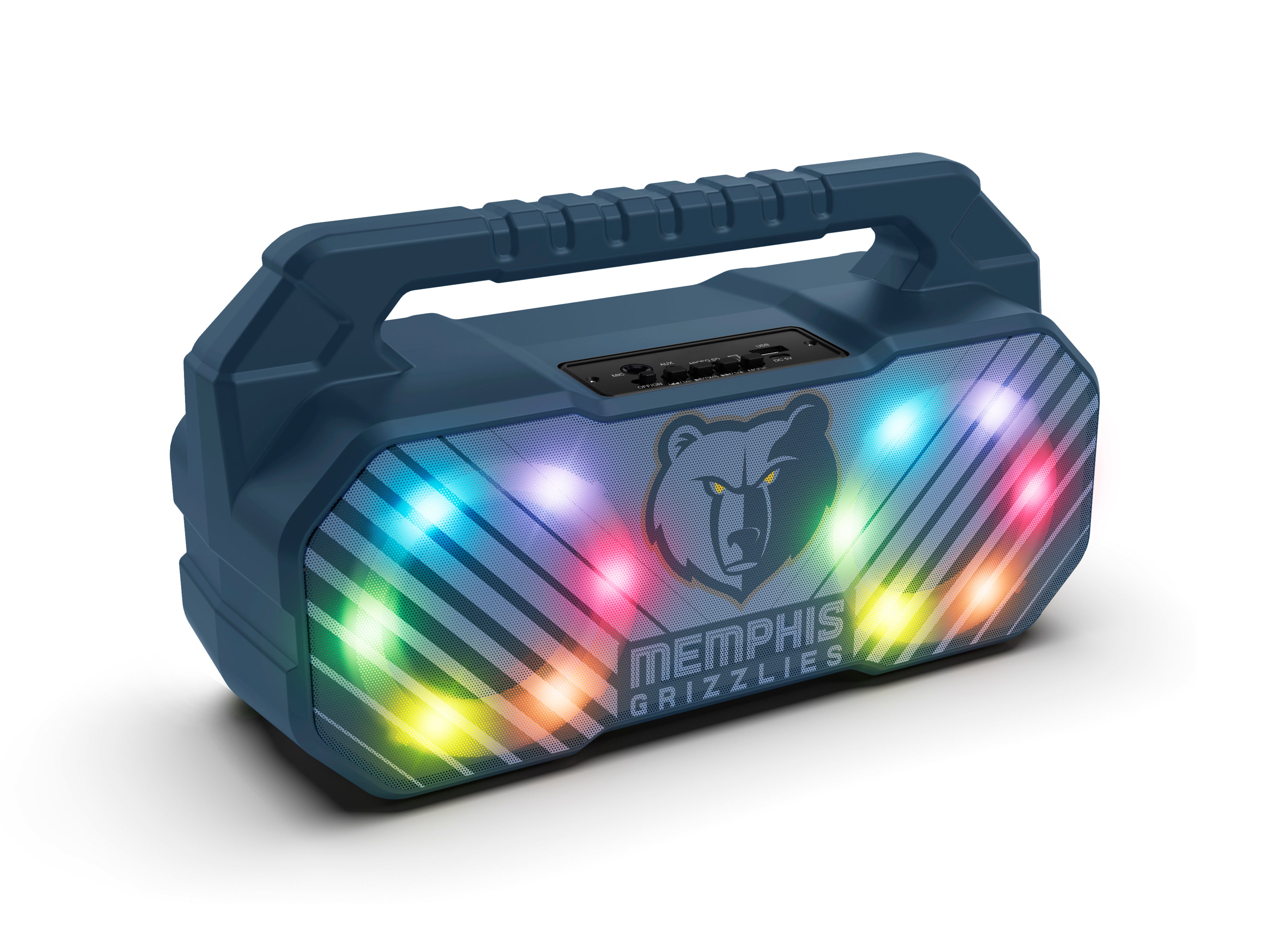 Memphis Grizzlies NBA Shockbox Bluetooth BOOMBOX Speaker with FM Radio