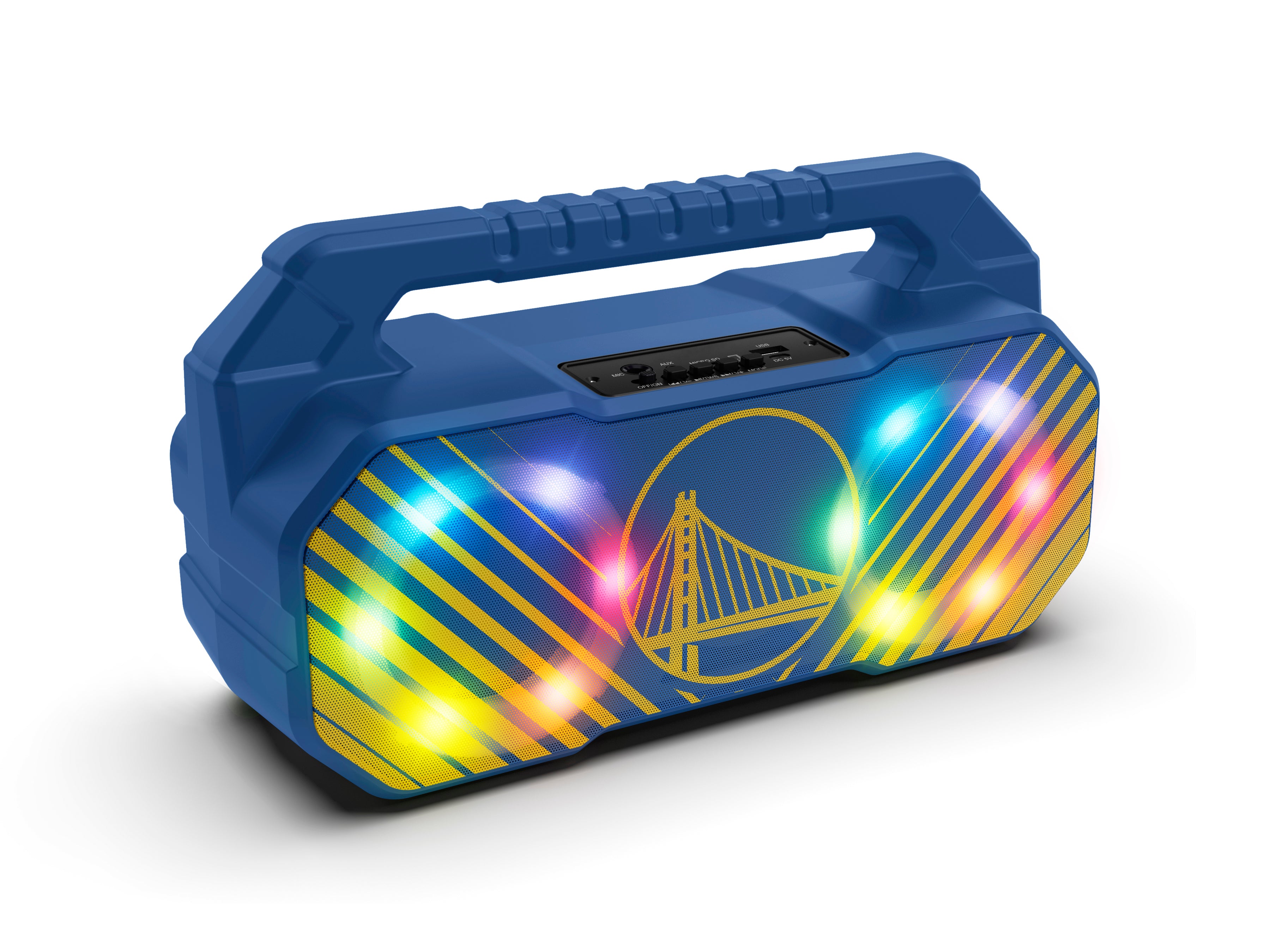 Golden State Warriors NBA Shockbox Bluetooth BOOMBOX Speaker with FM Radio