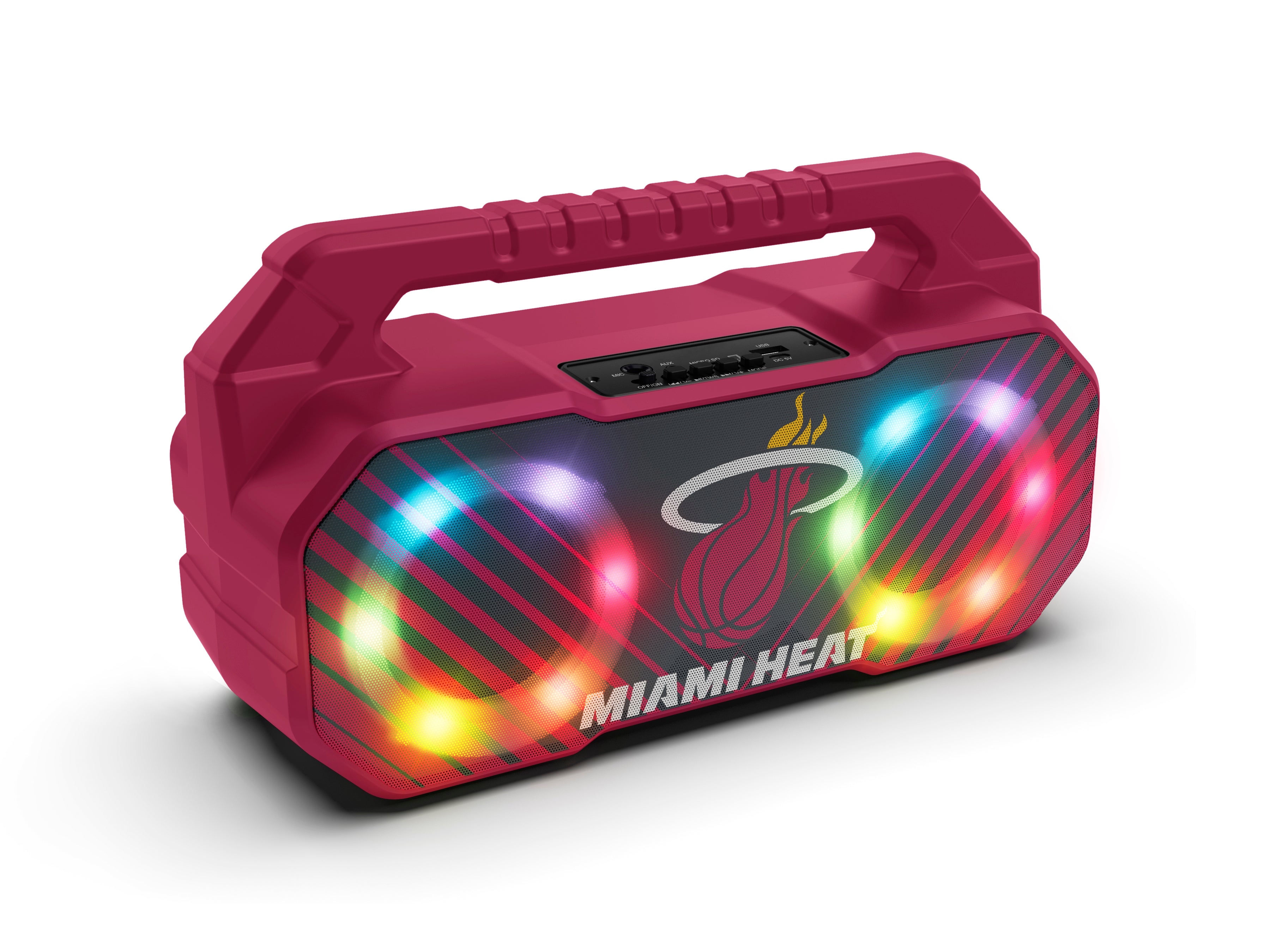 Miami Heat NBA Shockbox Bluetooth BOOMBOX Speaker with FM Radio