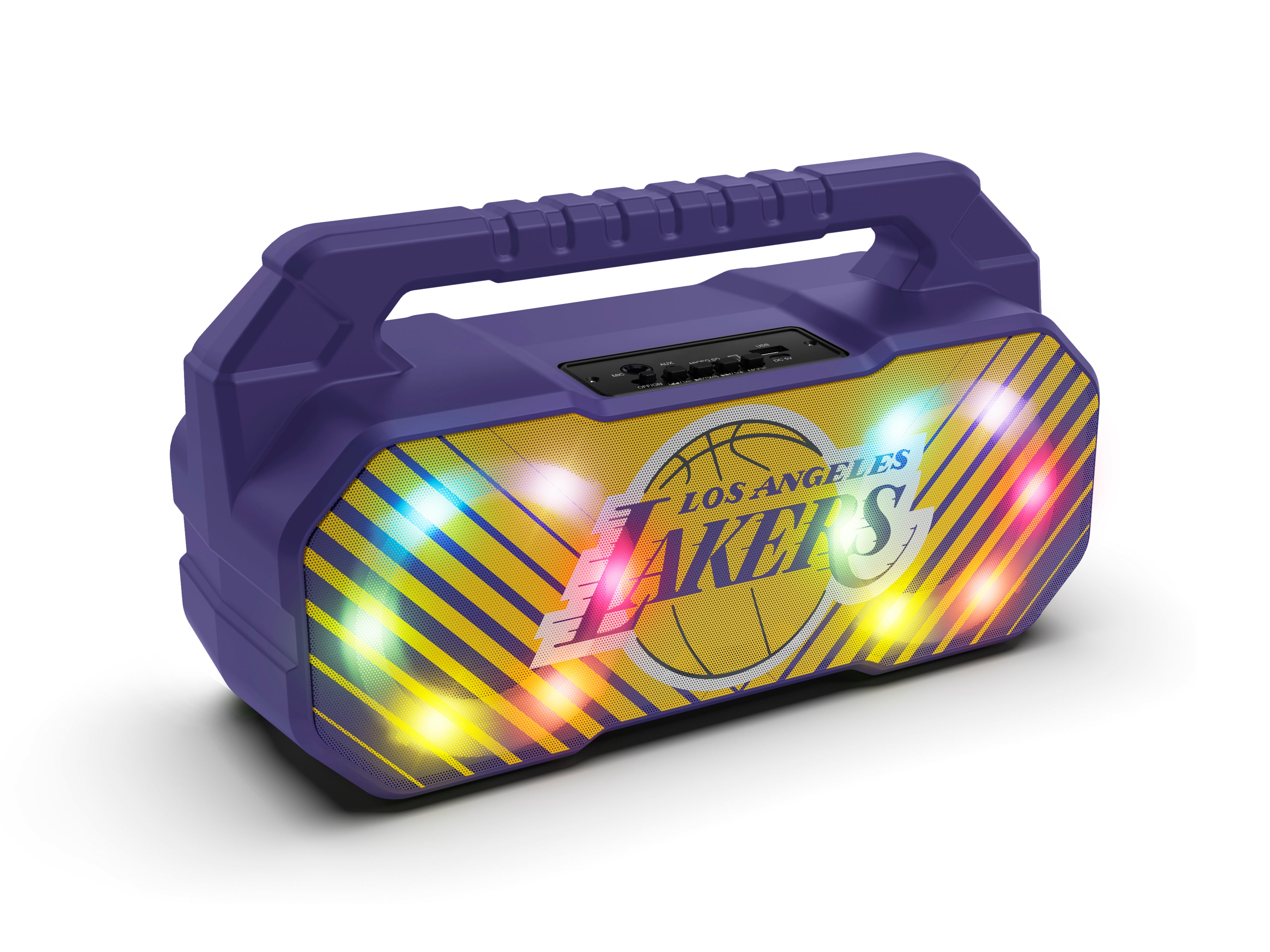 Los Angeles Lakers NBA Shockbox Bluetooth BOOMBOX Speaker with FM Radio