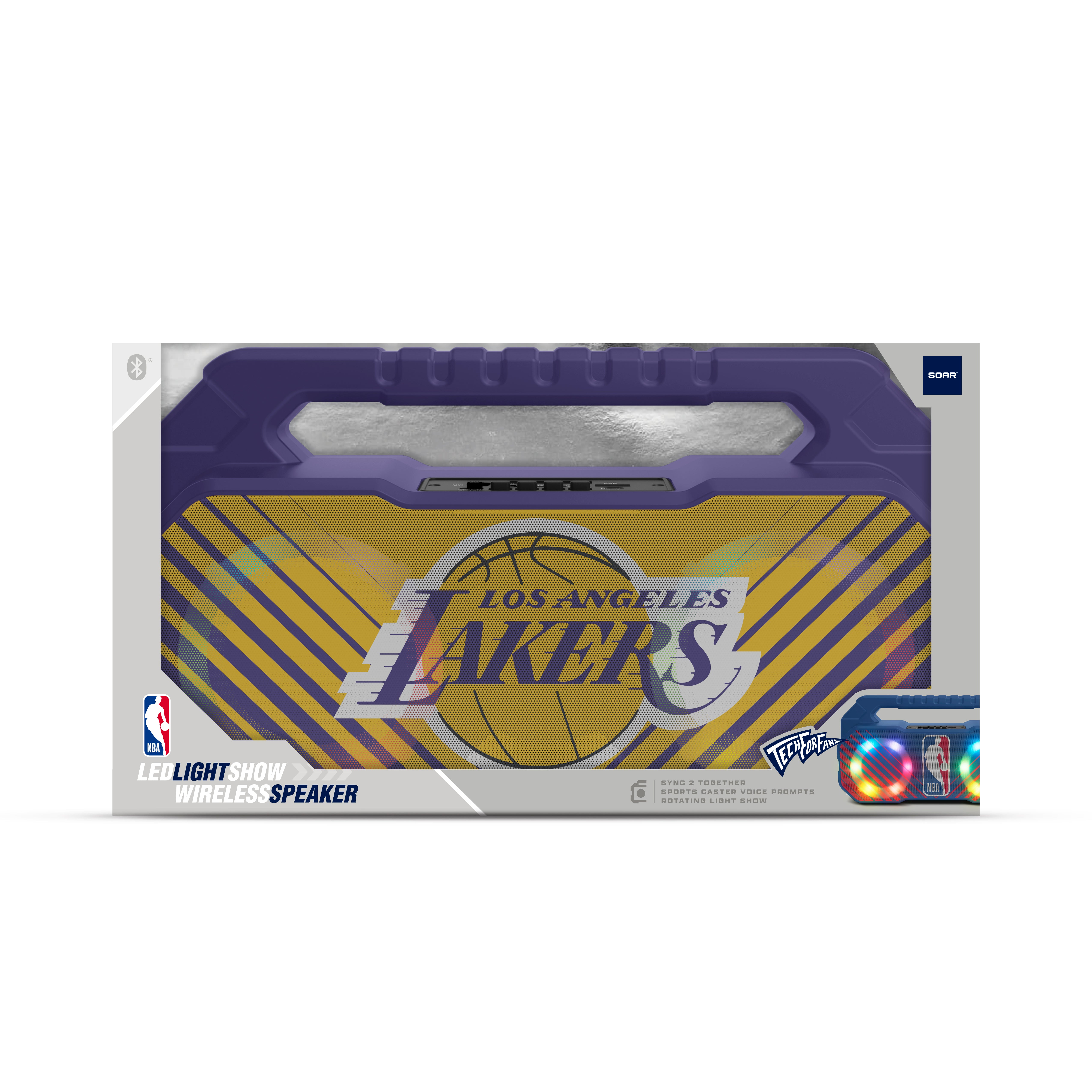 Los Angeles Lakers NBA Shockbox Bluetooth BOOMBOX Speaker with FM Radio