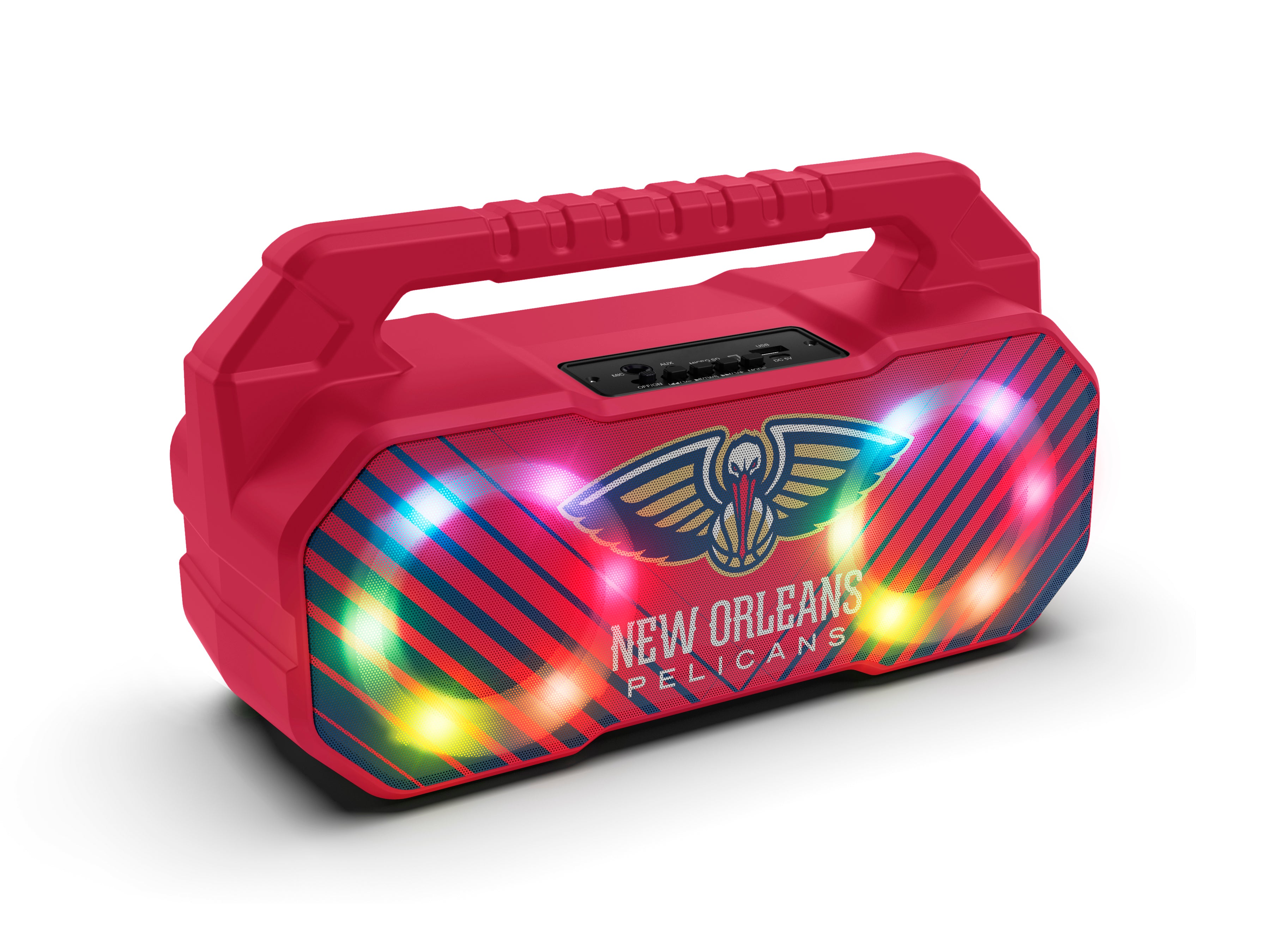 New Orleans Pelicans NBA Shockbox Bluetooth BOOMBOX Speaker with FM Radio