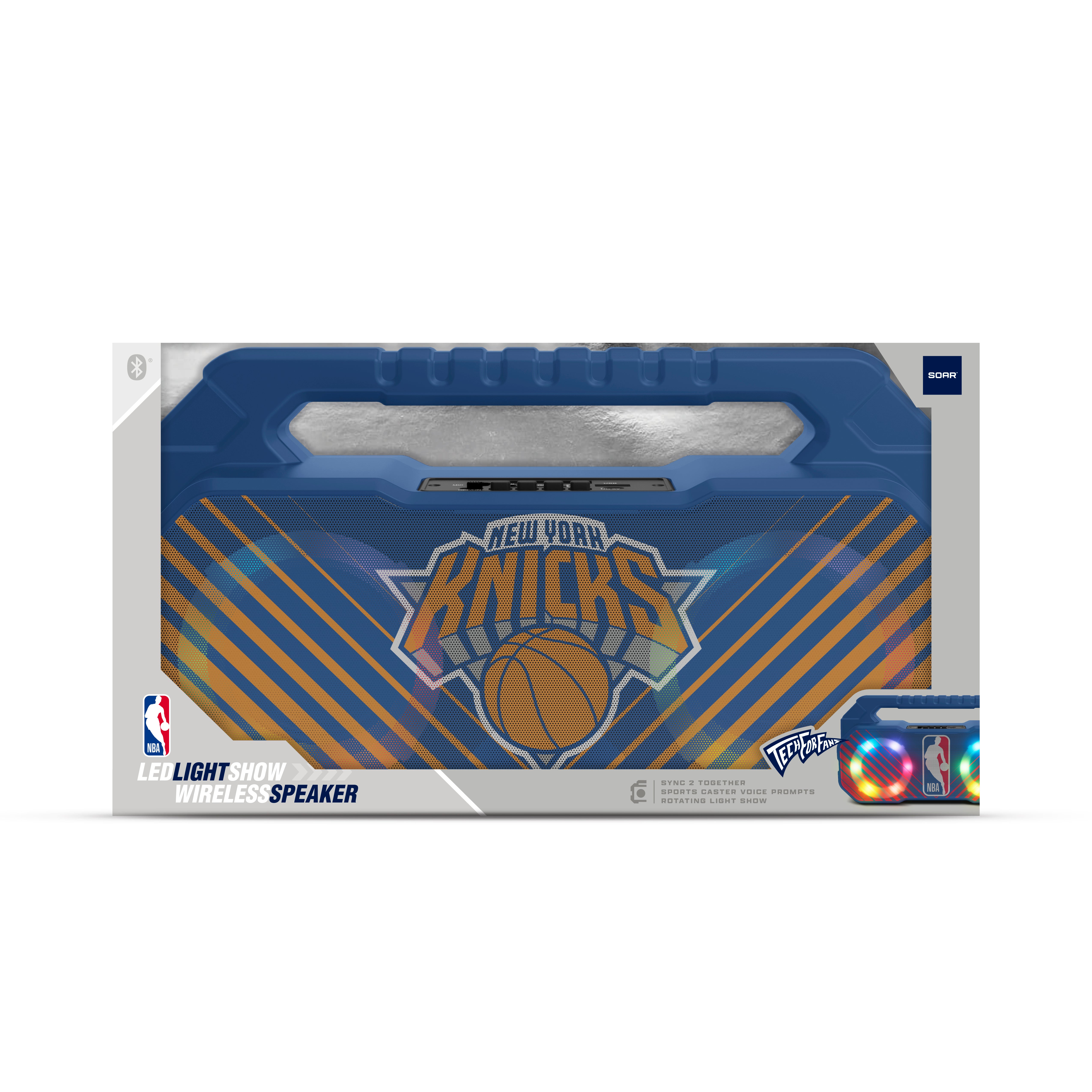 New York Knicks NBA Shockbox Bluetooth BOOMBOX Speaker with FM Radio