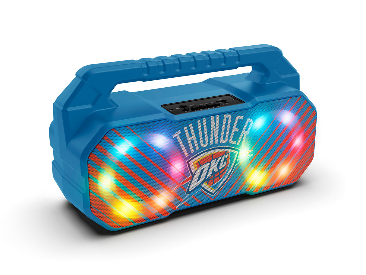 Oklahoma City Thunder NBA Shockbox Bluetooth BOOMBOX Speaker with FM Radio