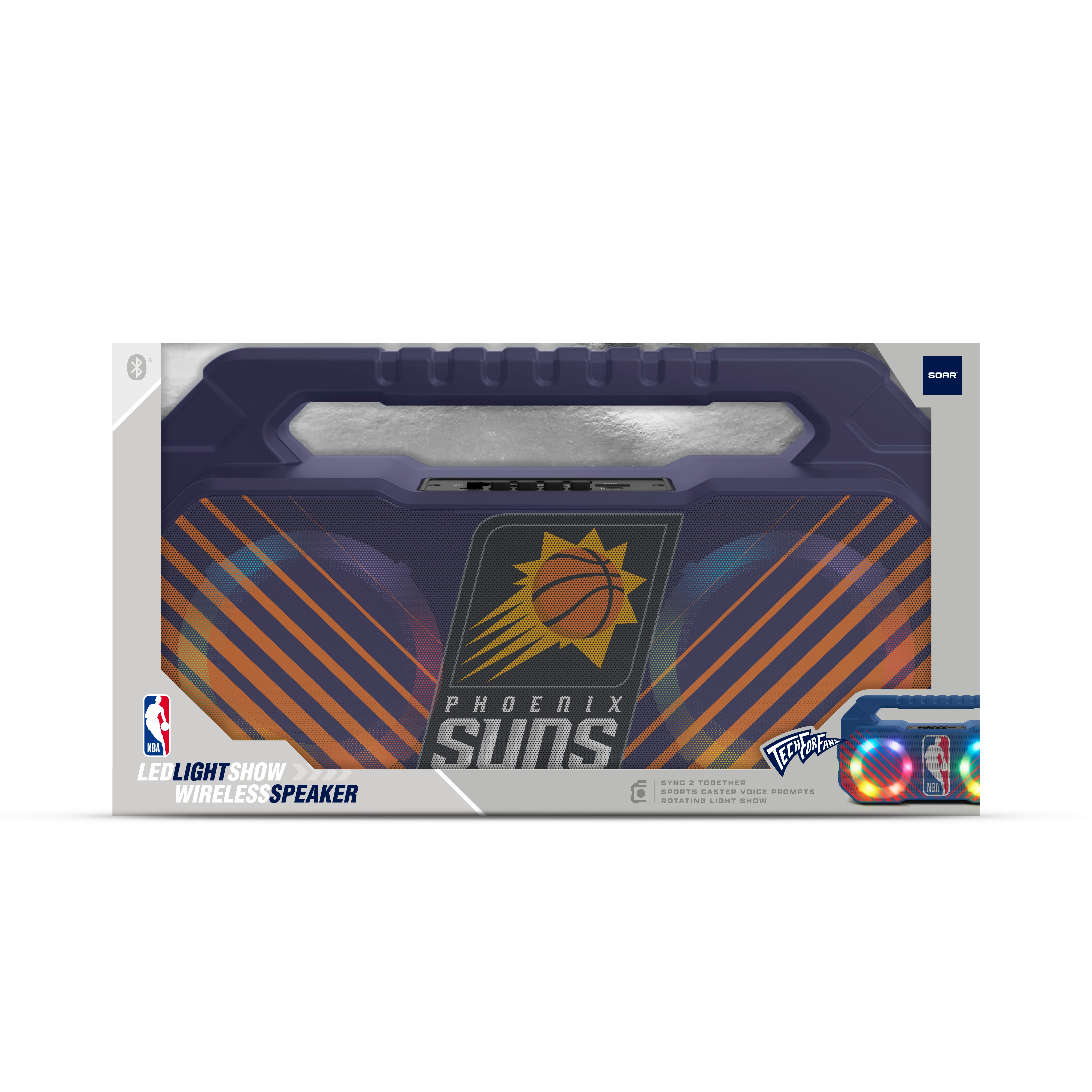 Phoenix Suns NBA Shockbox Bluetooth BOOMBOX Speaker with FM Radio