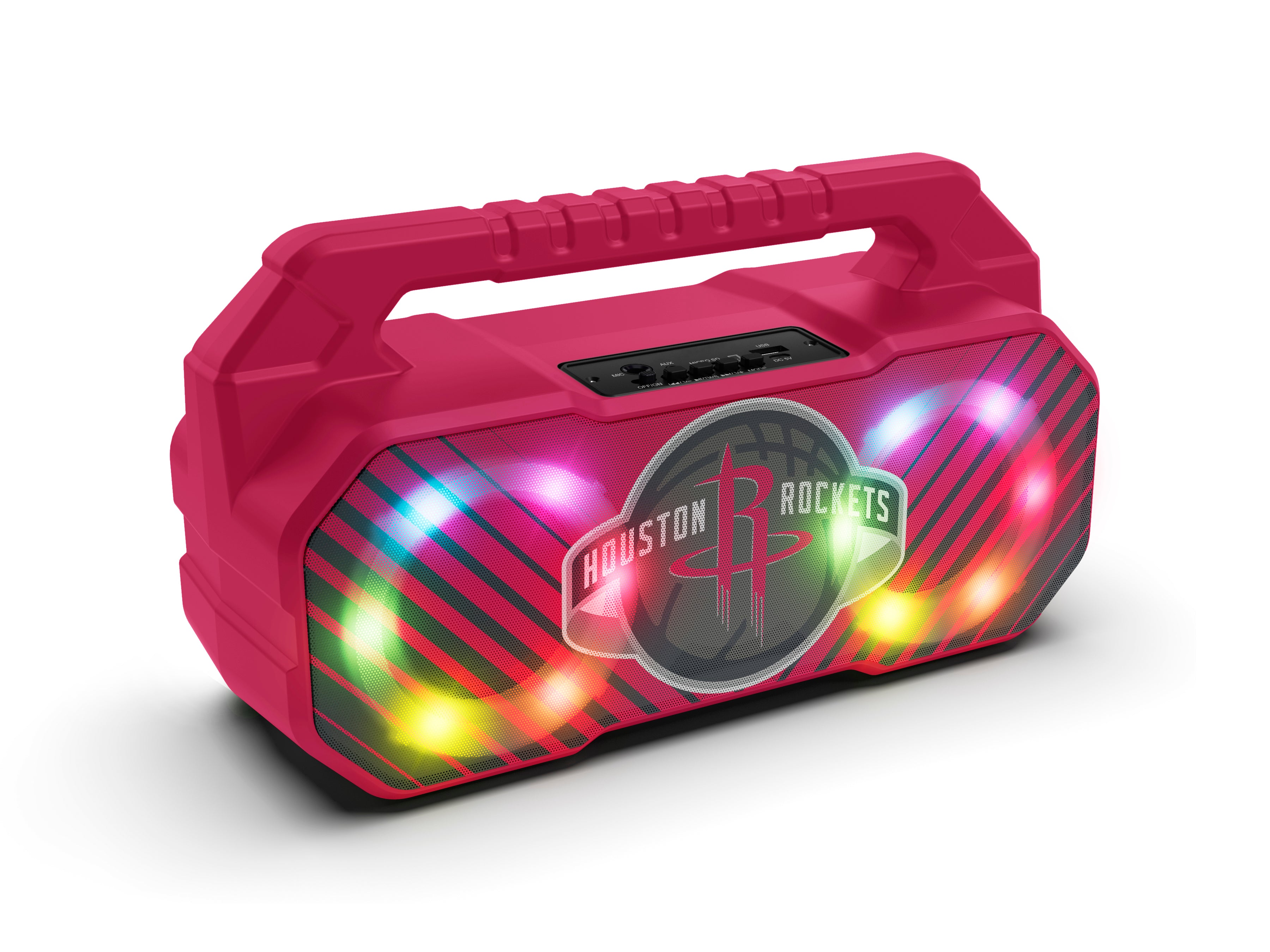 Houston Rockets NBA Shockbox Bluetooth BOOMBOX Speaker with FM Radio