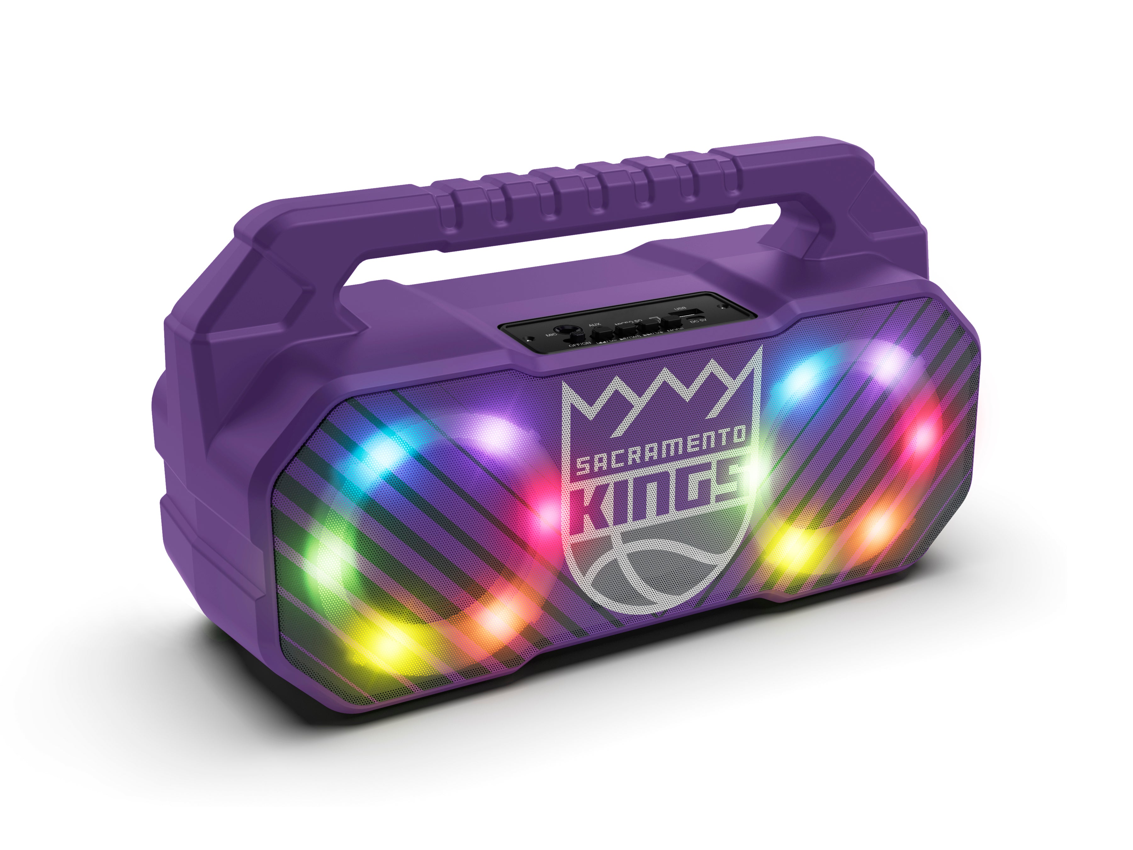 Sacramento Kings NBA Shockbox Bluetooth BOOMBOX Speaker with FM Radio