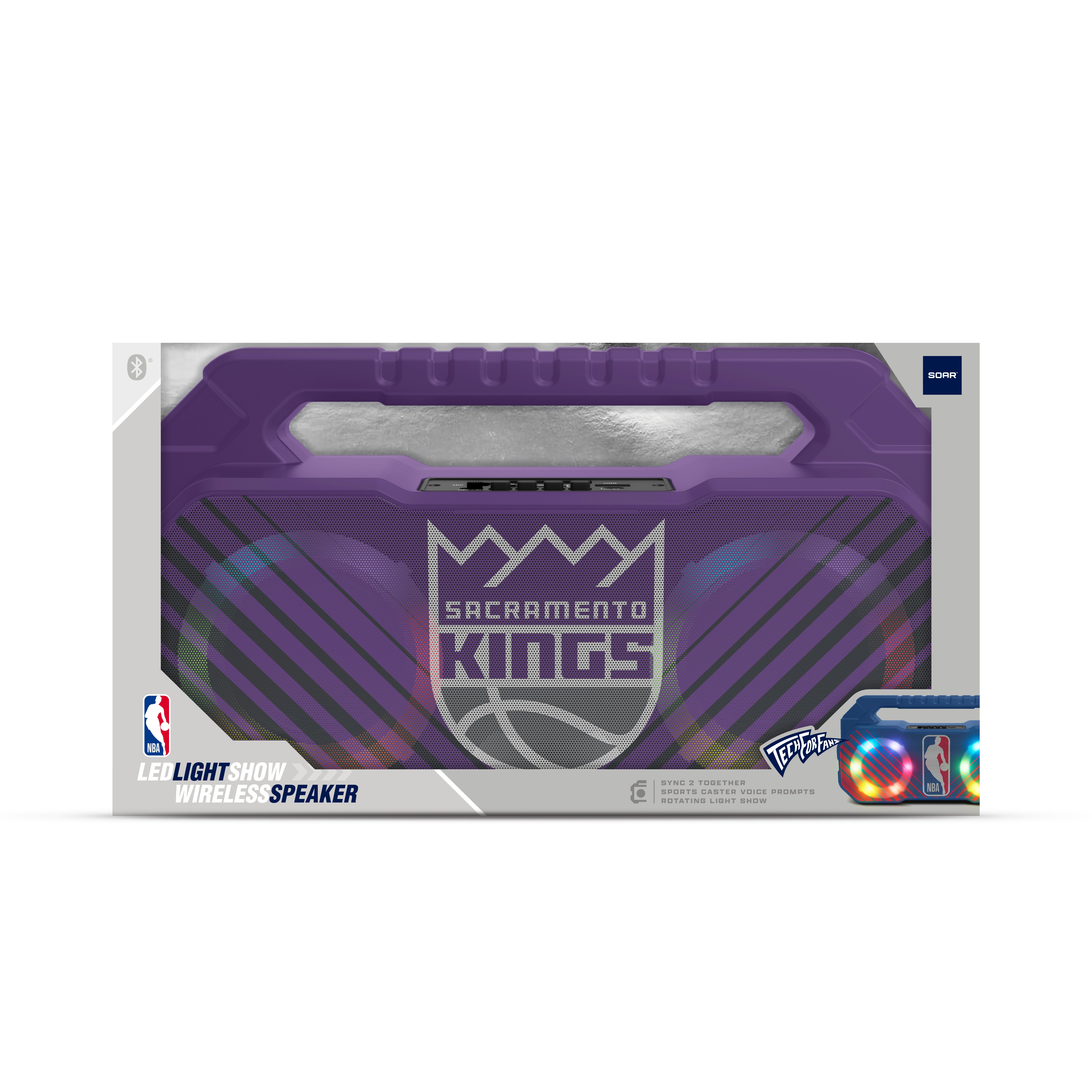 Sacramento Kings NBA Shockbox Bluetooth BOOMBOX Speaker with FM Radio