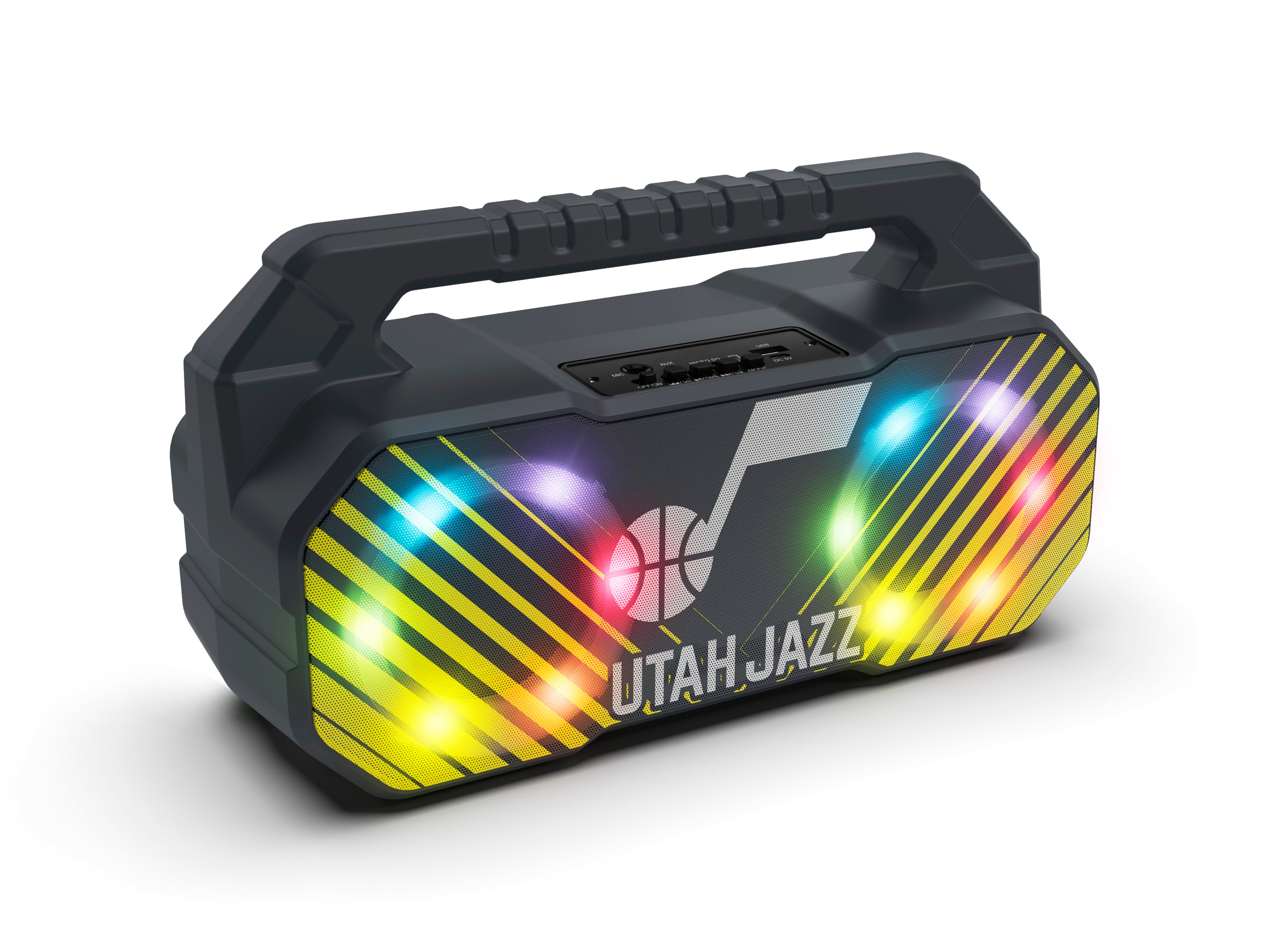 Utah Jazz NBA Shockbox Bluetooth BOOMBOX Speaker with FM Radio