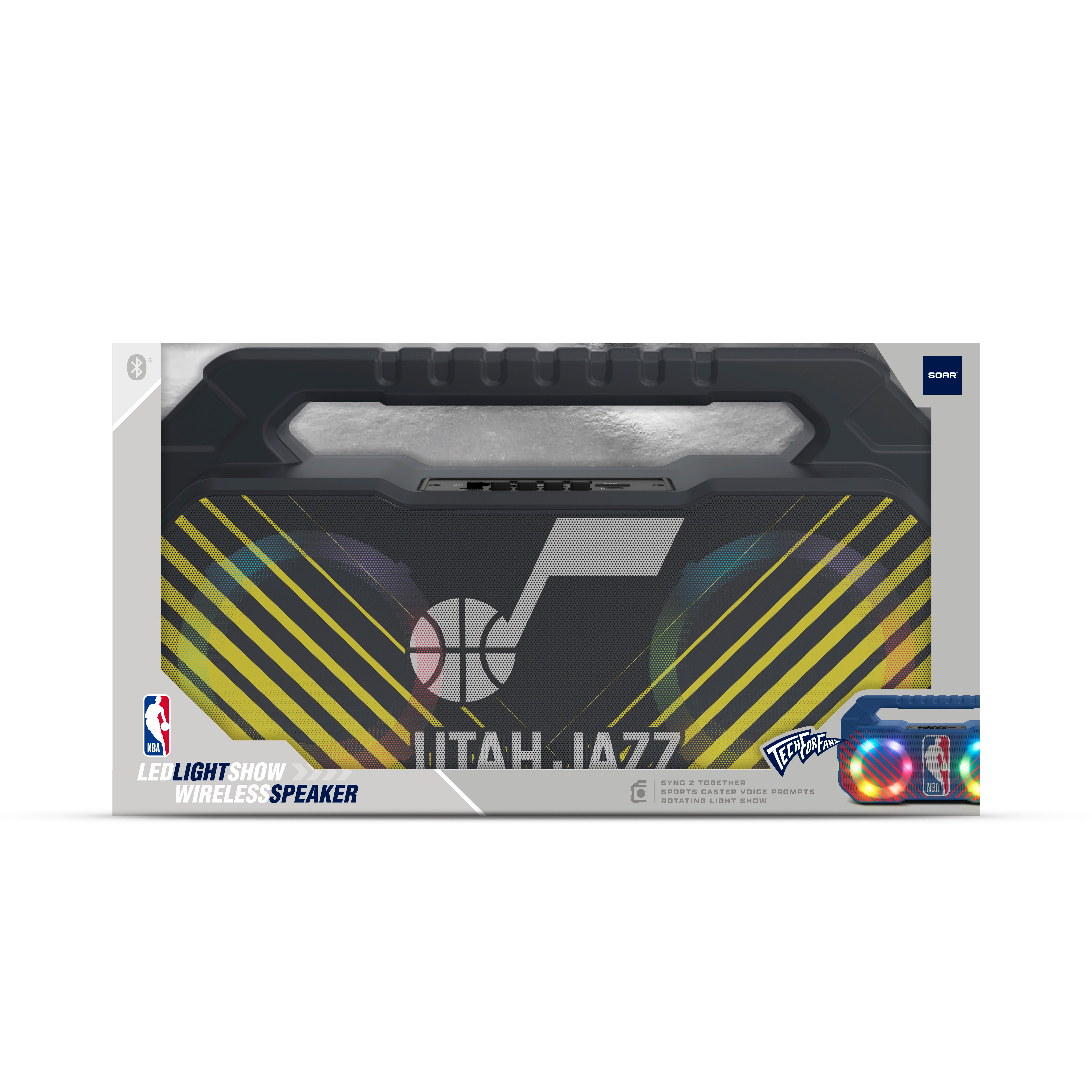 Utah Jazz NBA Shockbox Bluetooth BOOMBOX Speaker with FM Radio