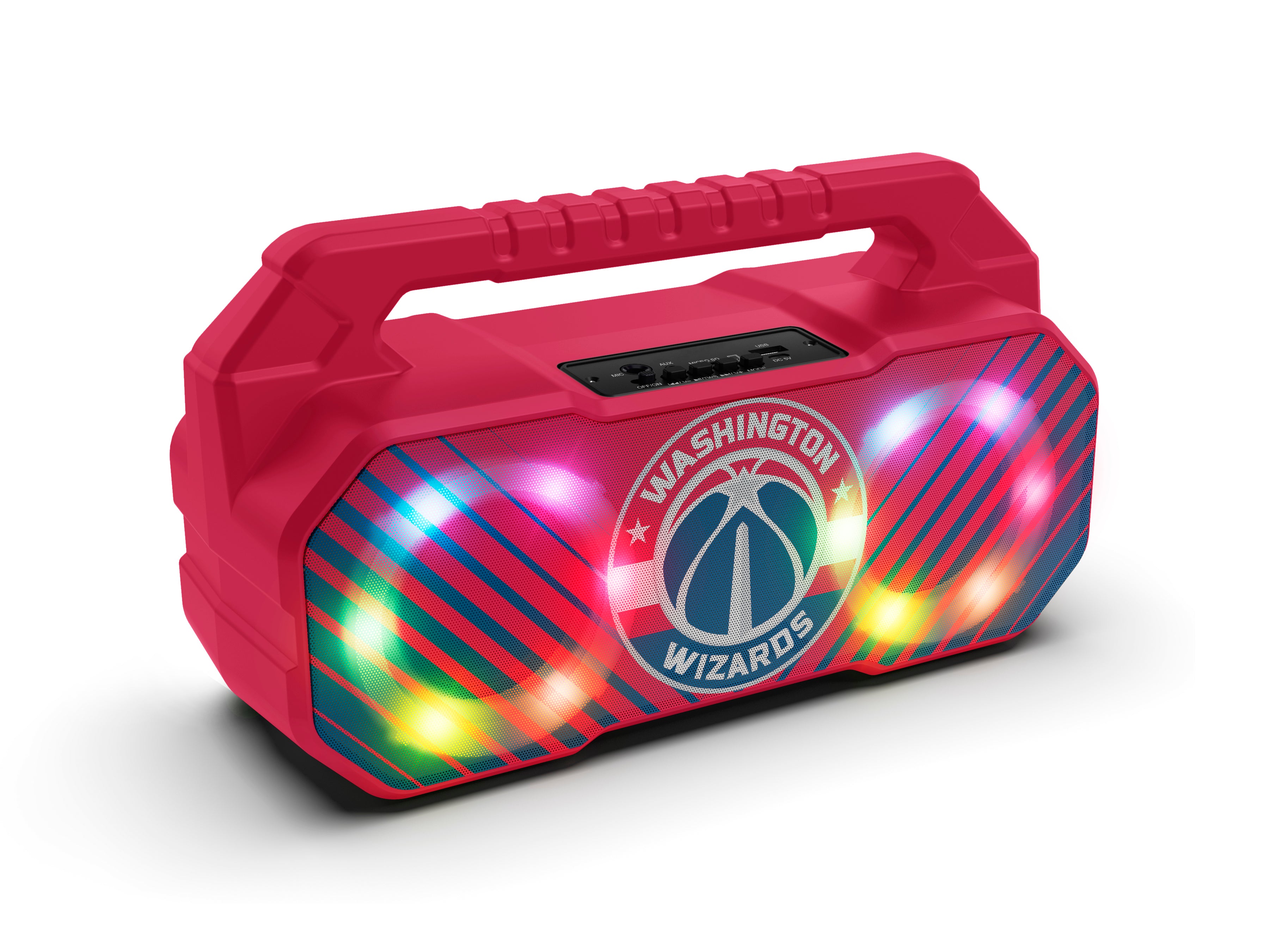 Washington Wizards NBA Shockbox Bluetooth BOOMBOX Speaker with FM Radio