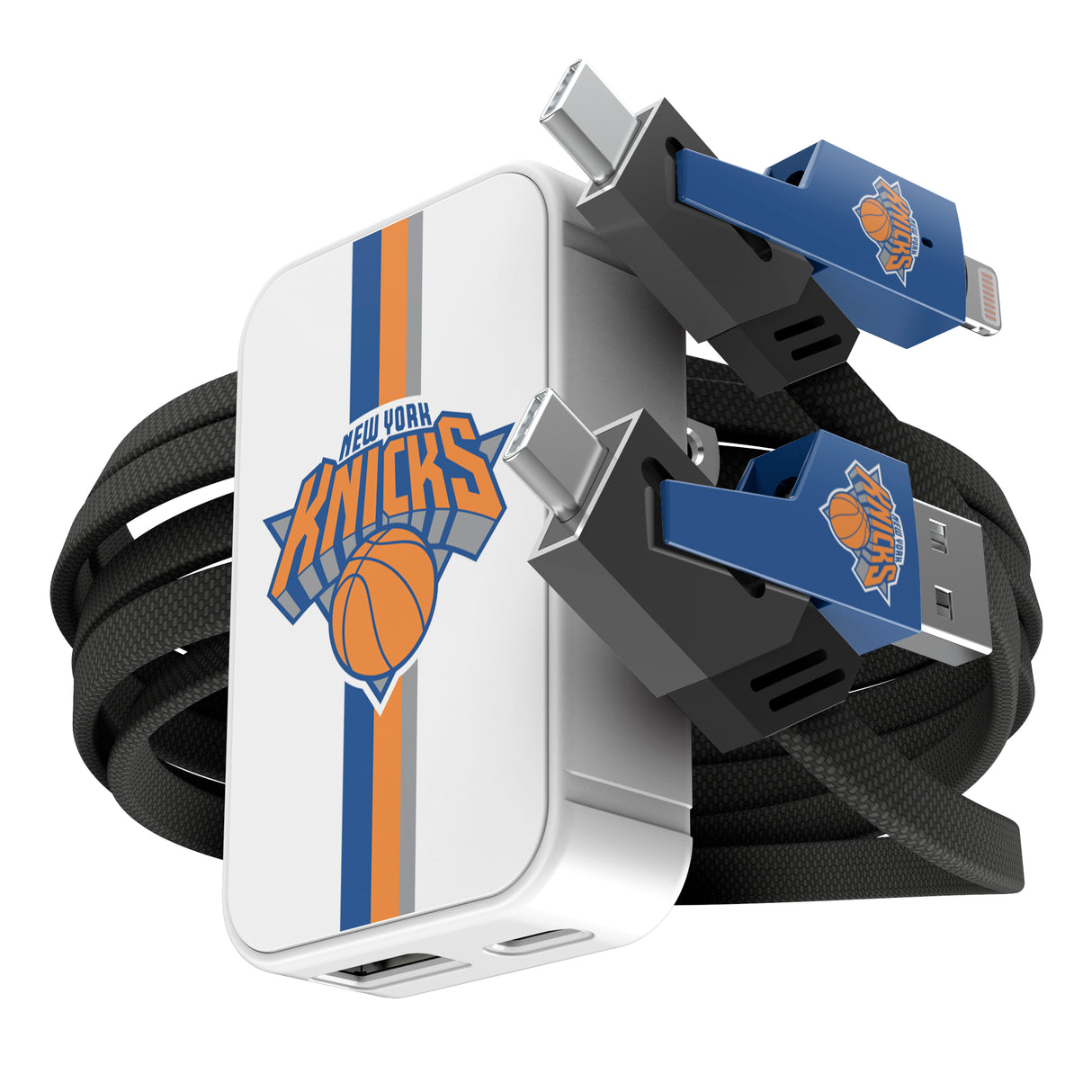 SOAR NBA Slim Wall Charger and 4 in 1 Multi Charging Cable