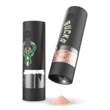 SOAR NBA Electric Salt and Pepper Grinder Set- Milwaukee Bucks