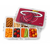 SOAR NBA Snackle Box- 8 Compartments- Miami Heat