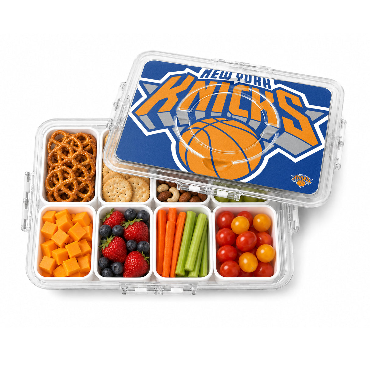SOAR NBA Snackle Box- 8 Compartments- New York Knicks