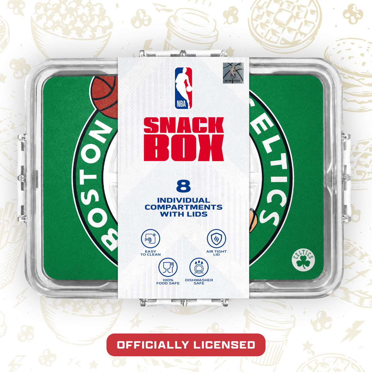 SOAR NBA Snackle Box- 8 Compartments- Cleveland Cavaliers