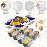 SOAR NBA Snackle Box- 8 Compartments- Cleveland Cavaliers
