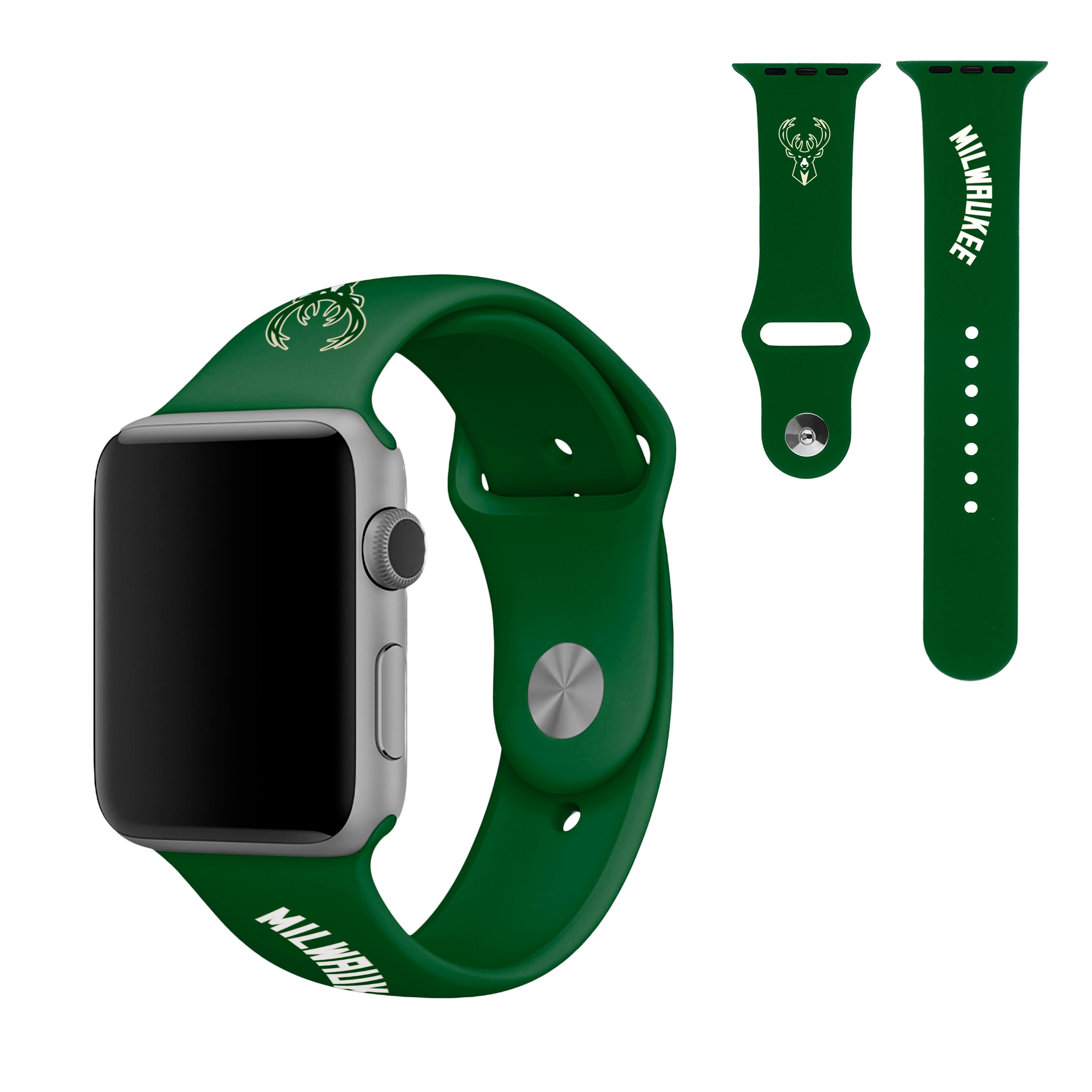 Milwaukee Bucks NBA Apple Watch Band - 38mm