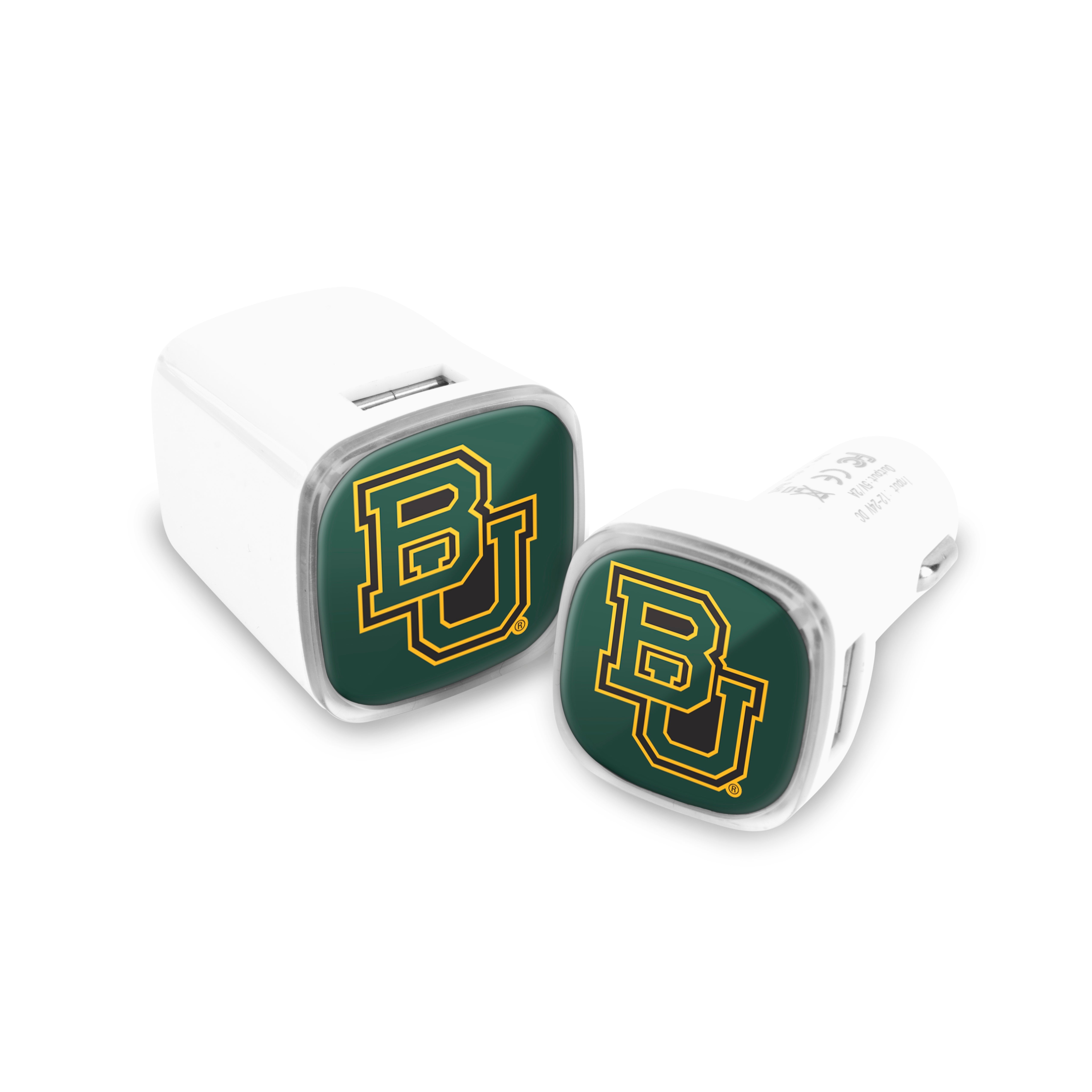 Baylor Bears Collegiate 2 Pack Car + Wall Chargers