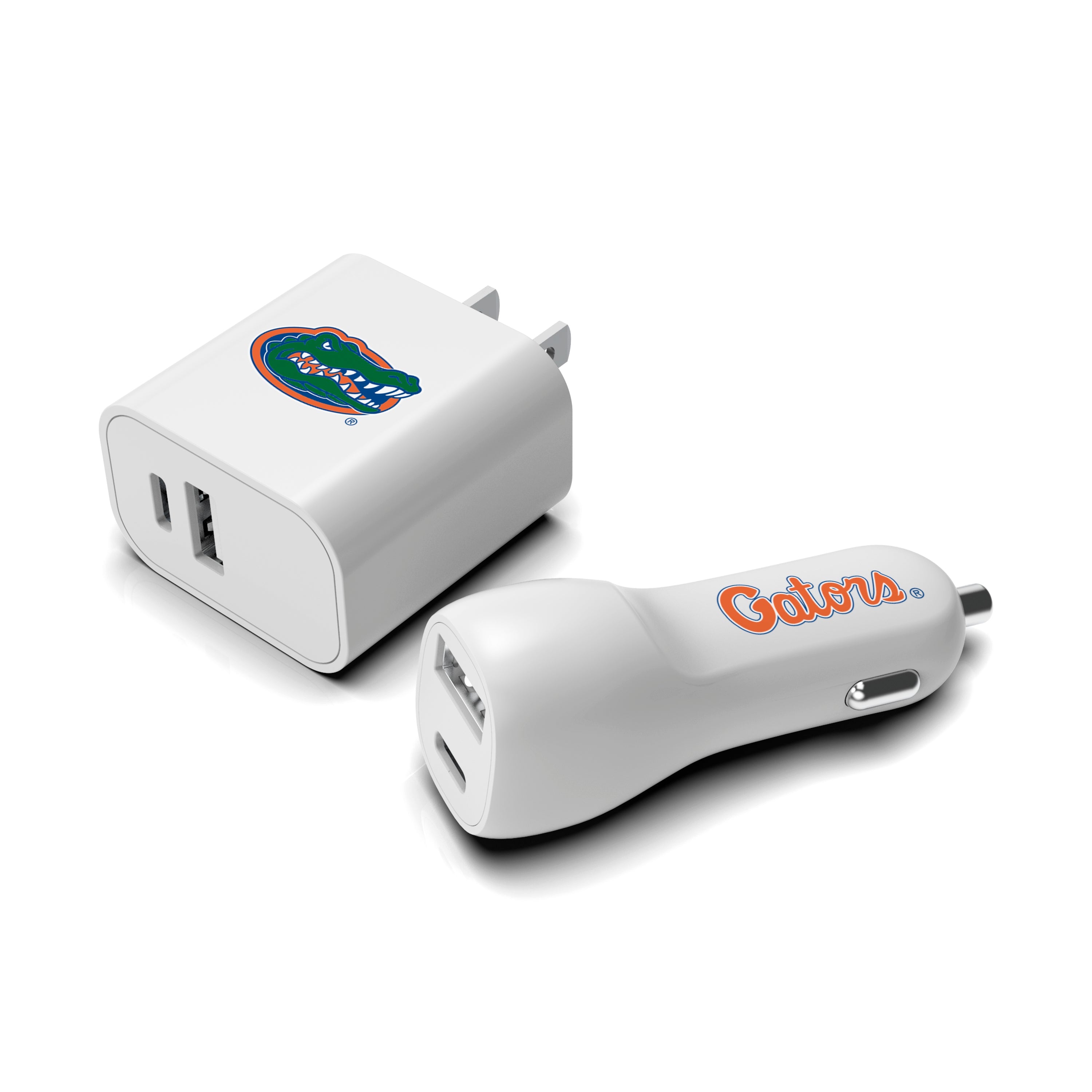 Florida Gators NCAA Two-Port Car and Wall Charger