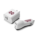 Mississippi State Bulldogs NCAA Two-Port Car and Wall Charger