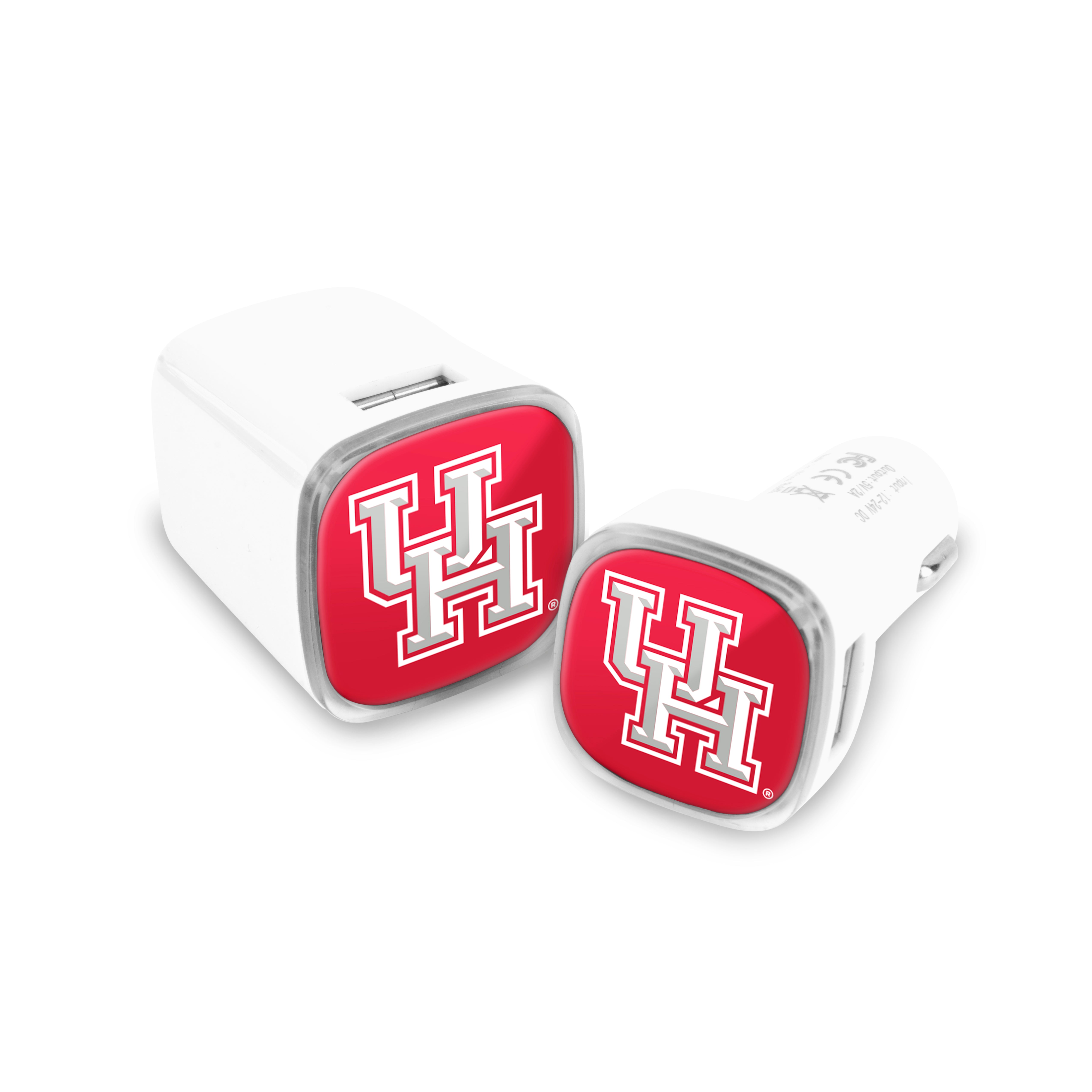 Houston Cougars Collegiate 2 Pack Car + Wall Chargers