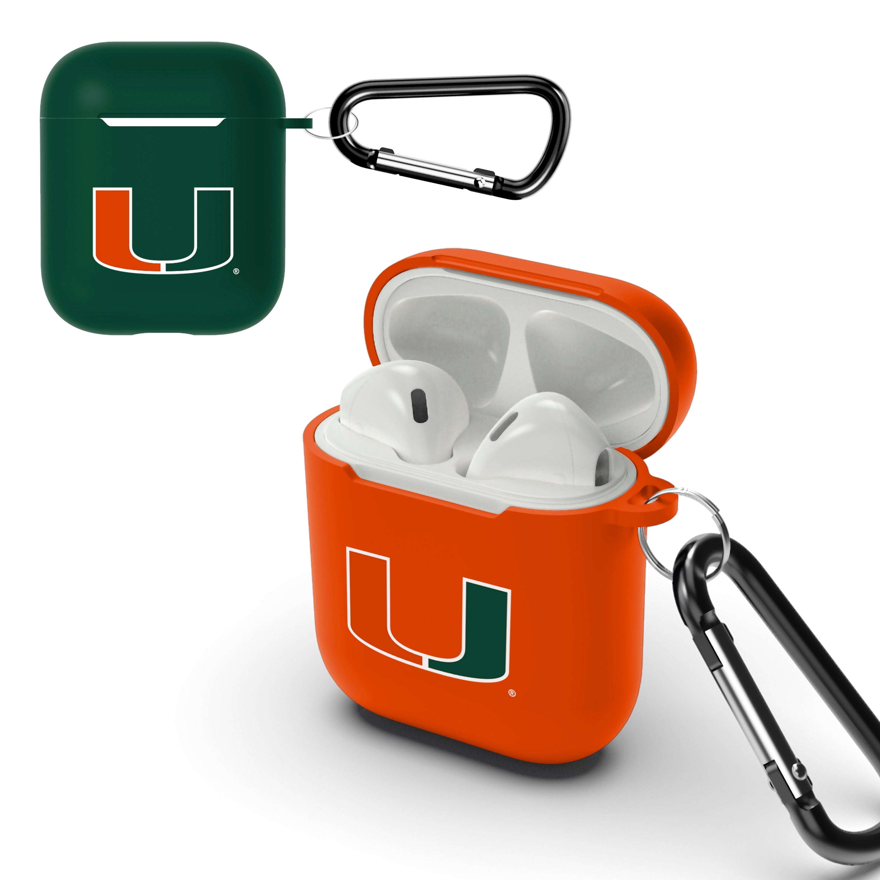 Miami Hurricanes NCAA 2-Pack AirPod Cases