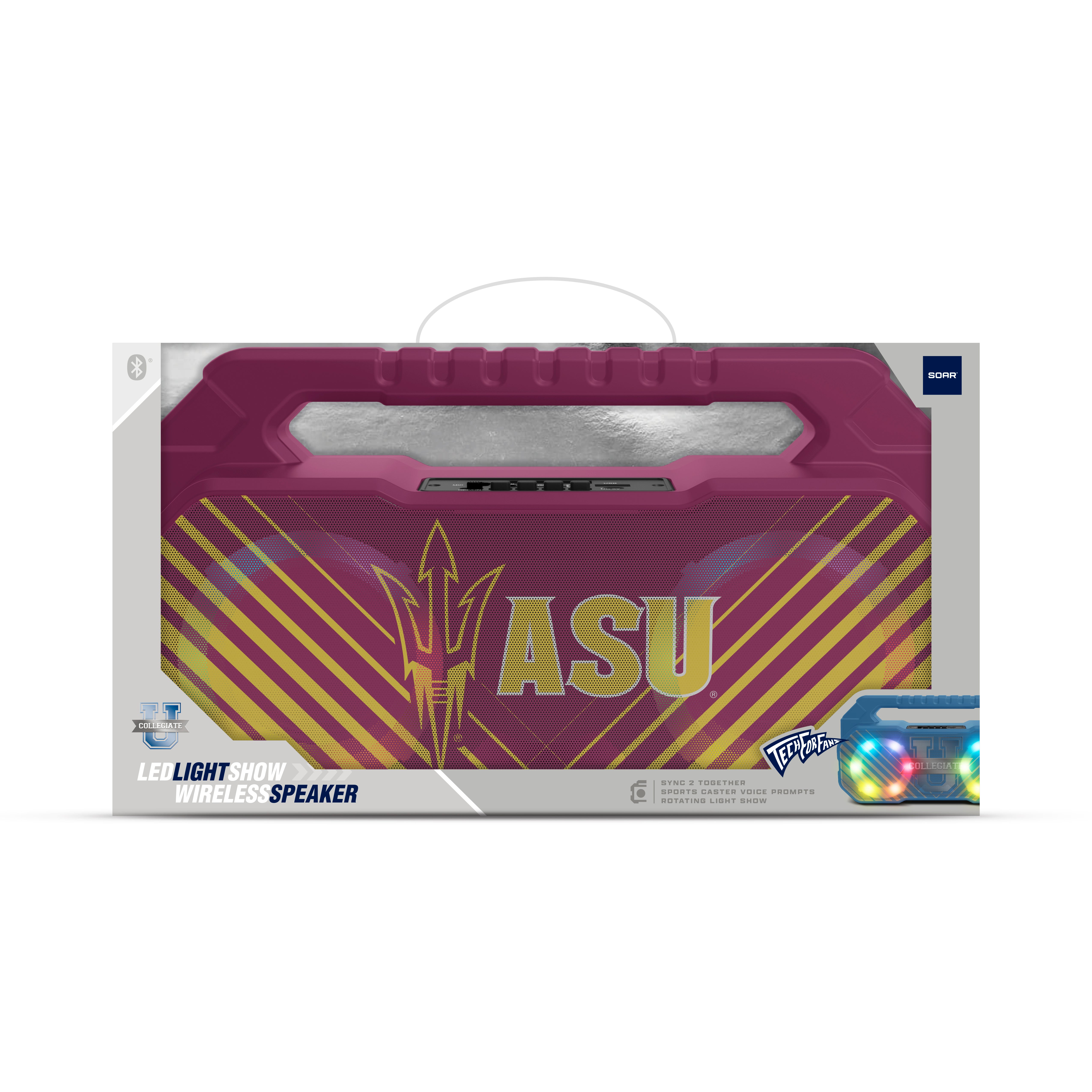 Arizona State Sun Devils NCAA Shockbox Bluetooth BOOMBOX Speaker with FM Radio