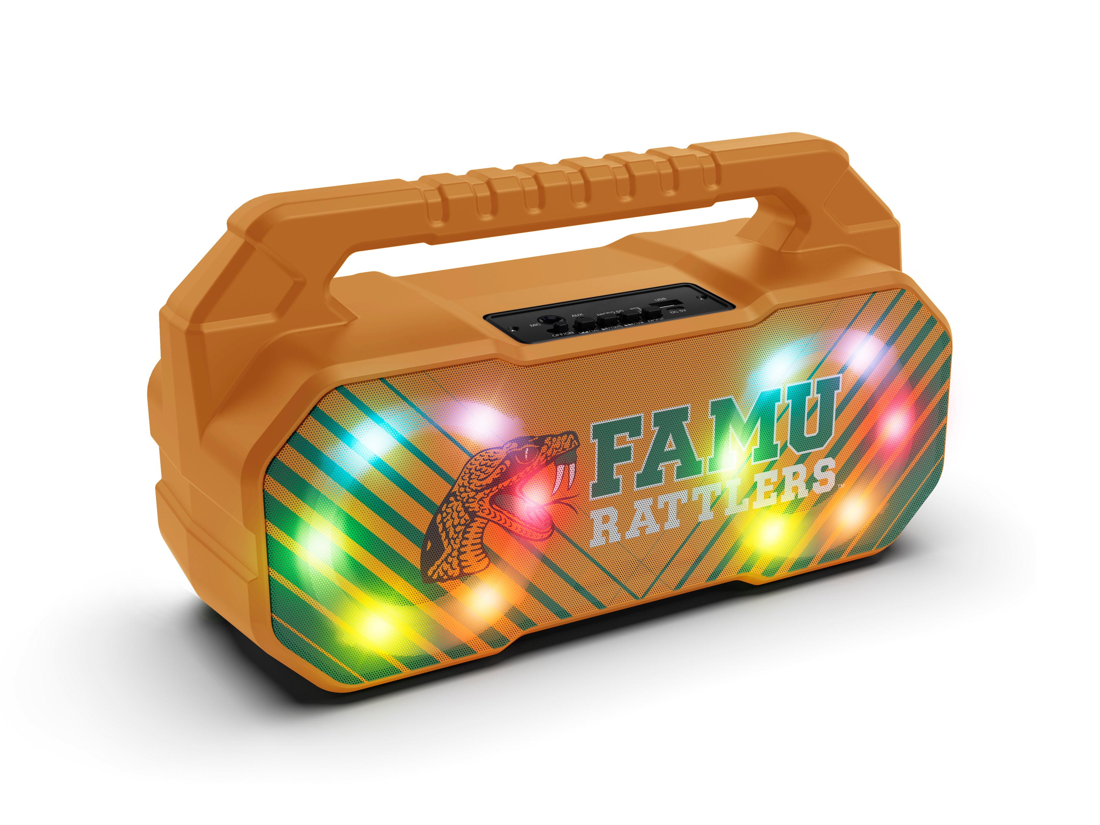 Florida A&M NCAA Shockbox Bluetooth BOOMBOX Speaker with FM Radio