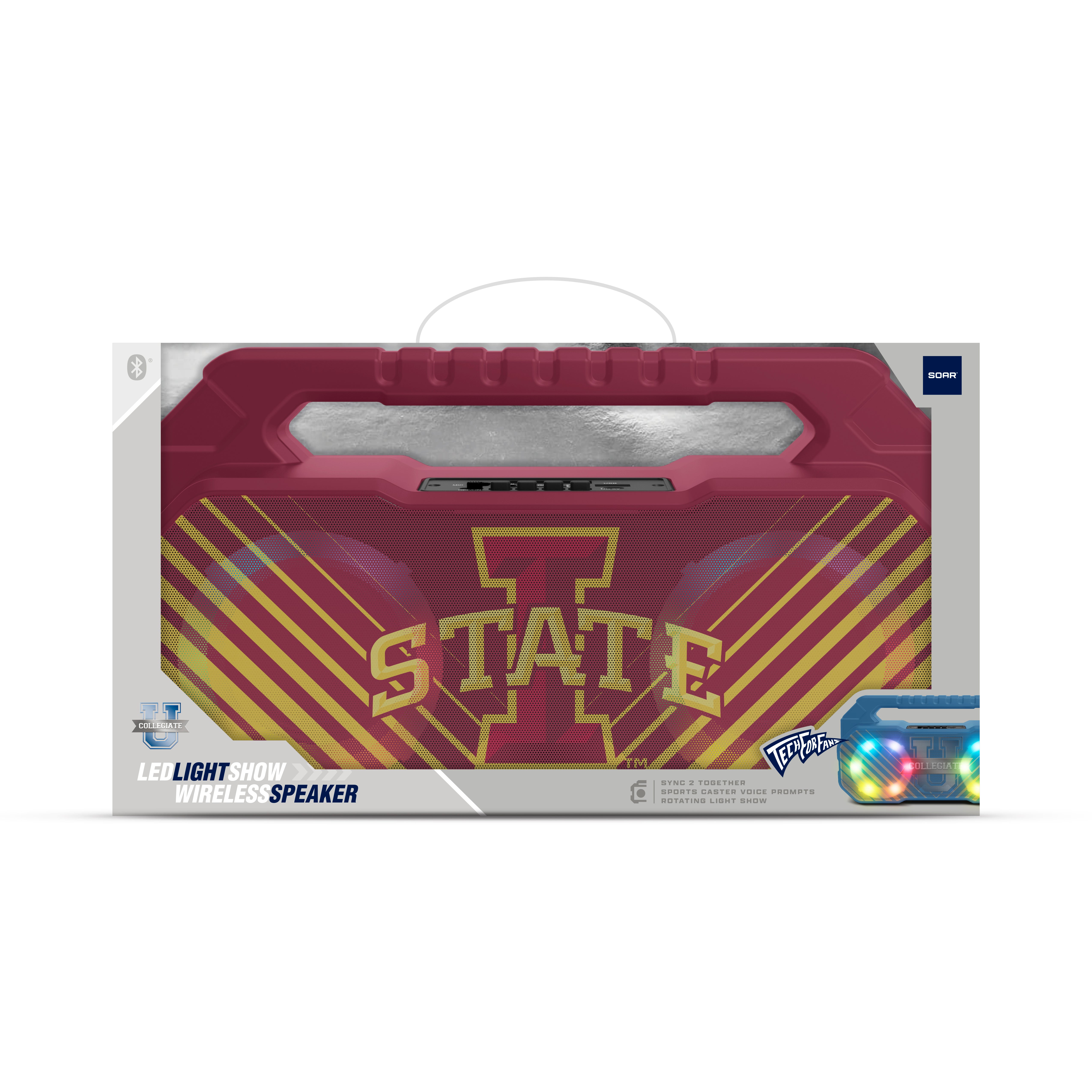 Iowa State Cyclones Collegiate Shockbox Bluetooth BOOMBOX Speaker with FM Radio