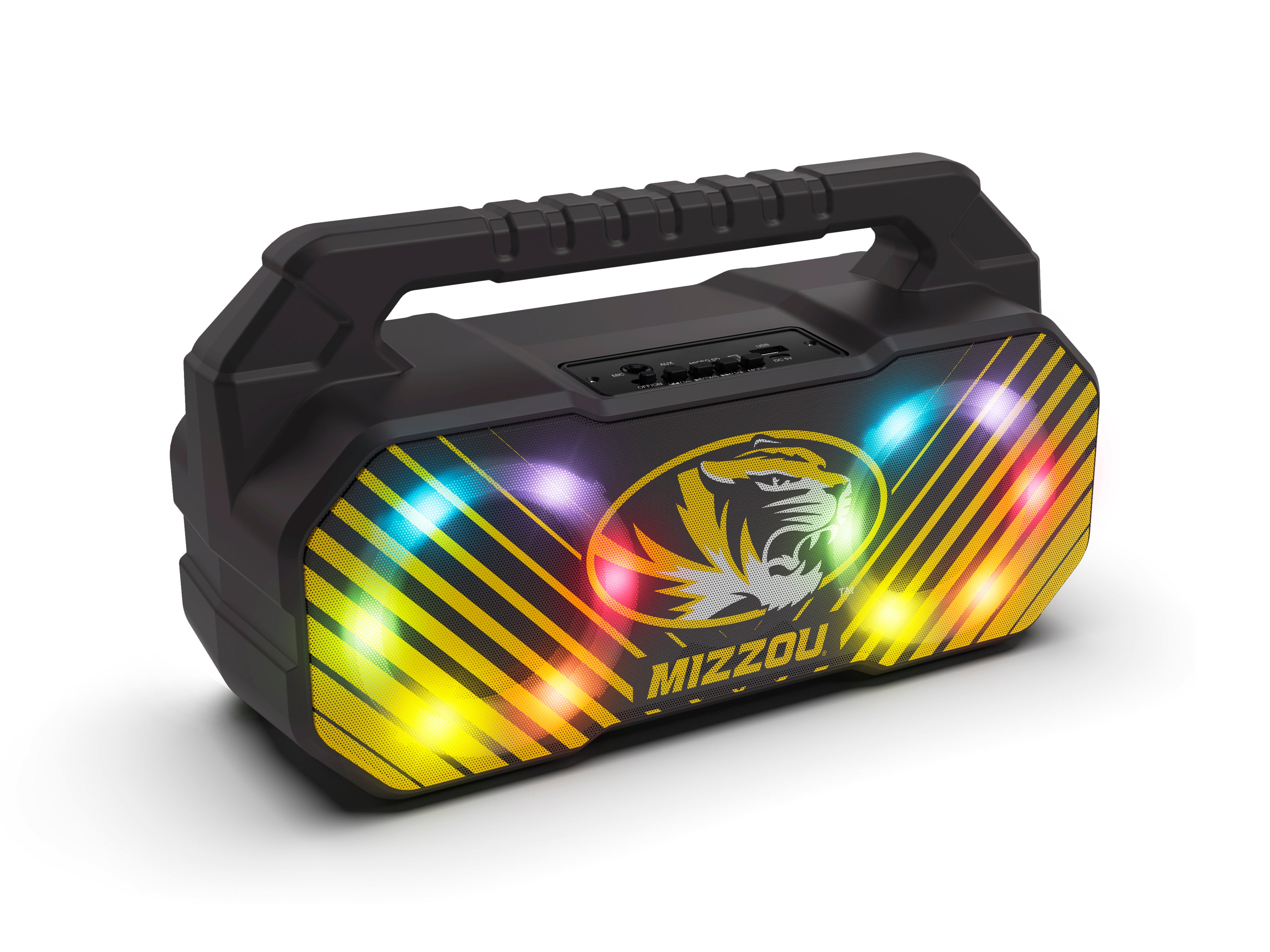 Missouri Tigers NCAA Shockbox Bluetooth BOOMBOX Speaker with FM Radio