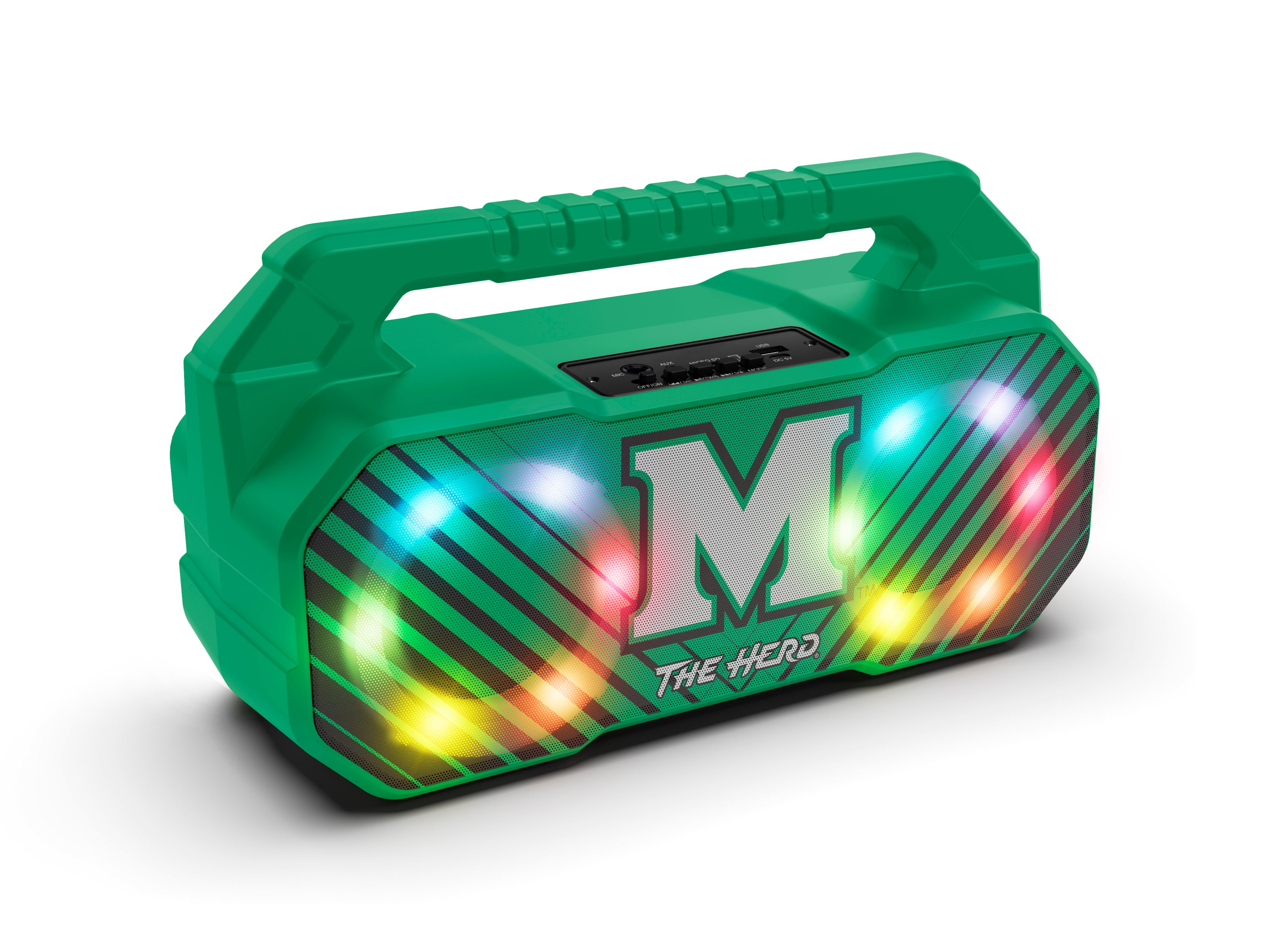 Marshall U Shockbox NCAA Bluetooth BOOMBOX Speaker with FM Radio