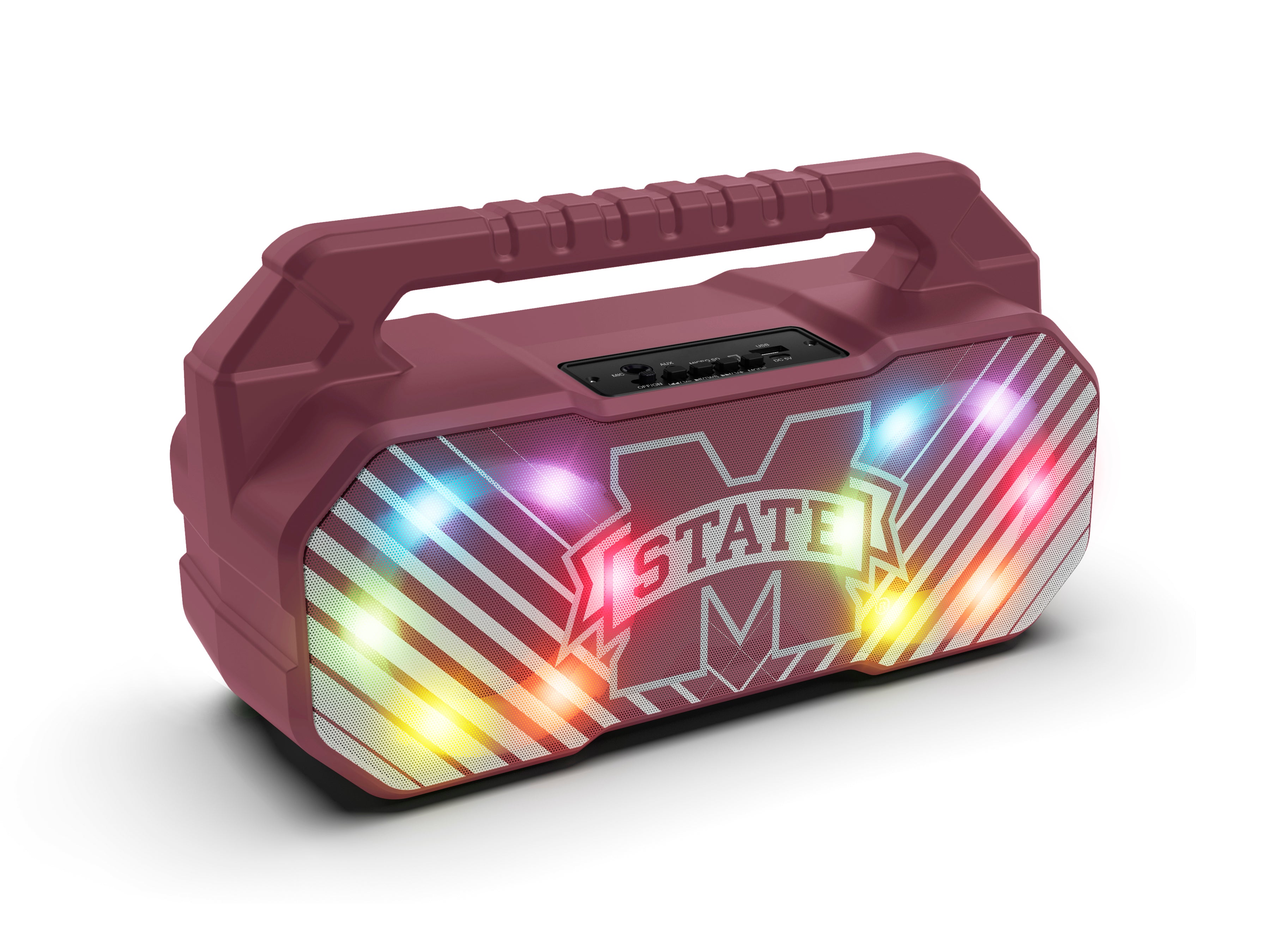 Mississippi State Bulldogs NCAA Shockbox Bluetooth BOOMBOX Speaker with FM Radio