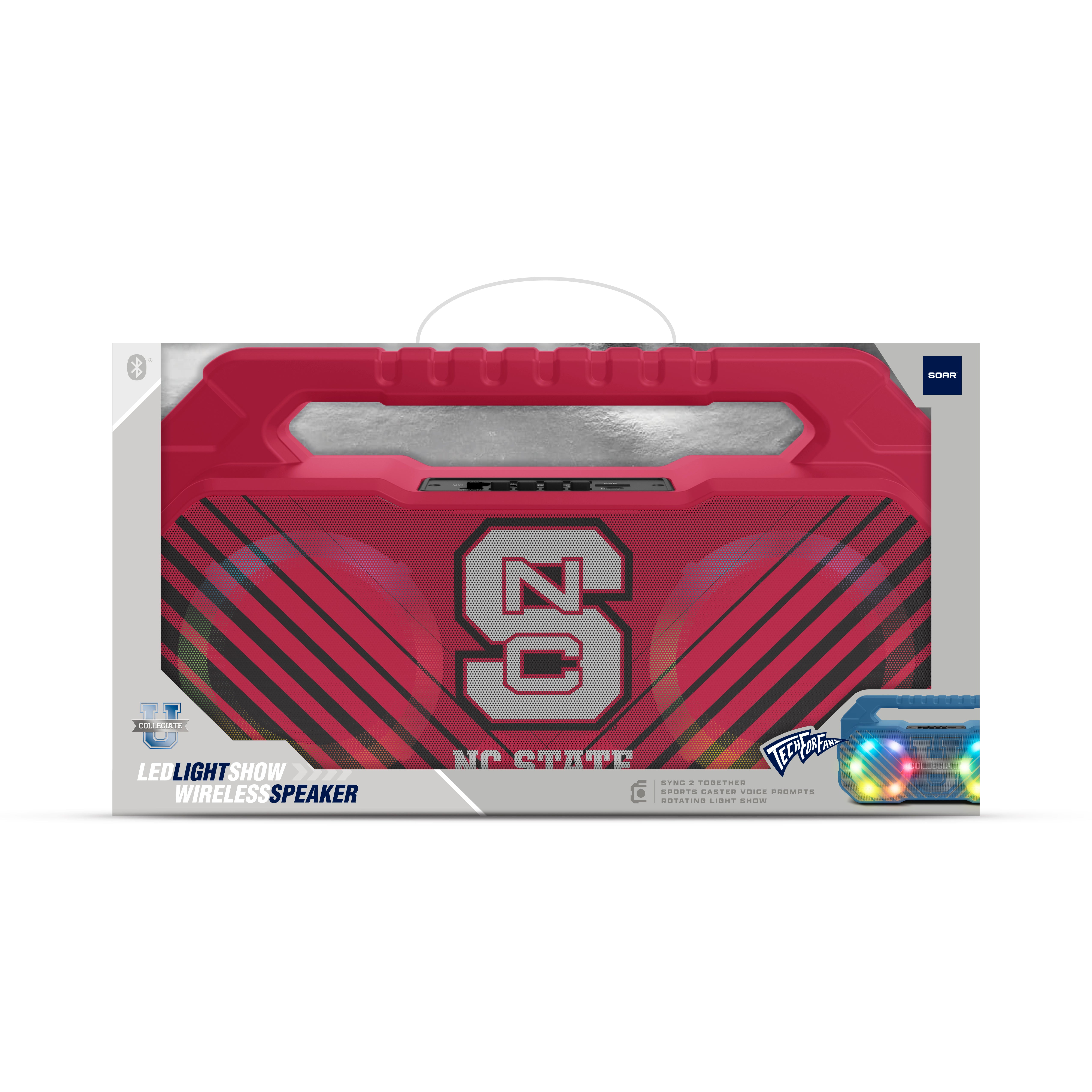 NC State Wolfpack NCAA Shockbox Bluetooth BOOMBOX Speaker with FM Radio
