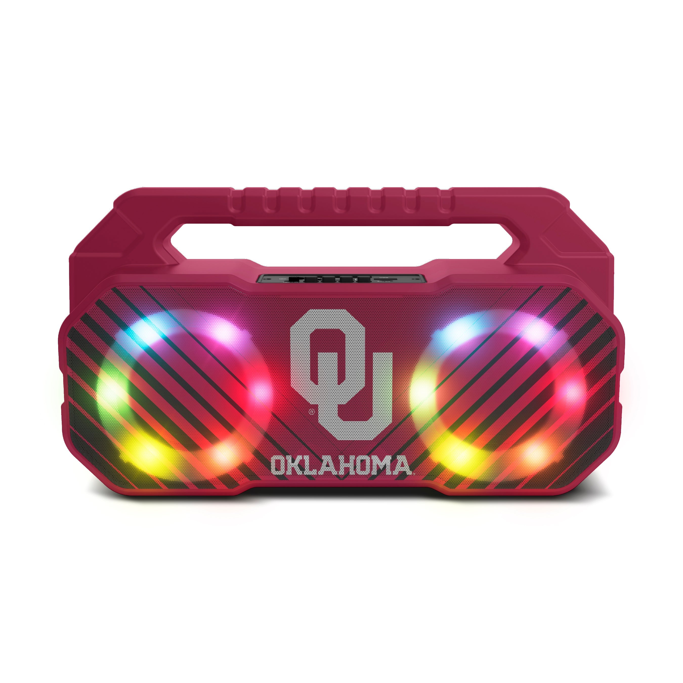 Oklahoma Sooners Shockbox Bluetooth BOOMBOX Speaker with FM Radio