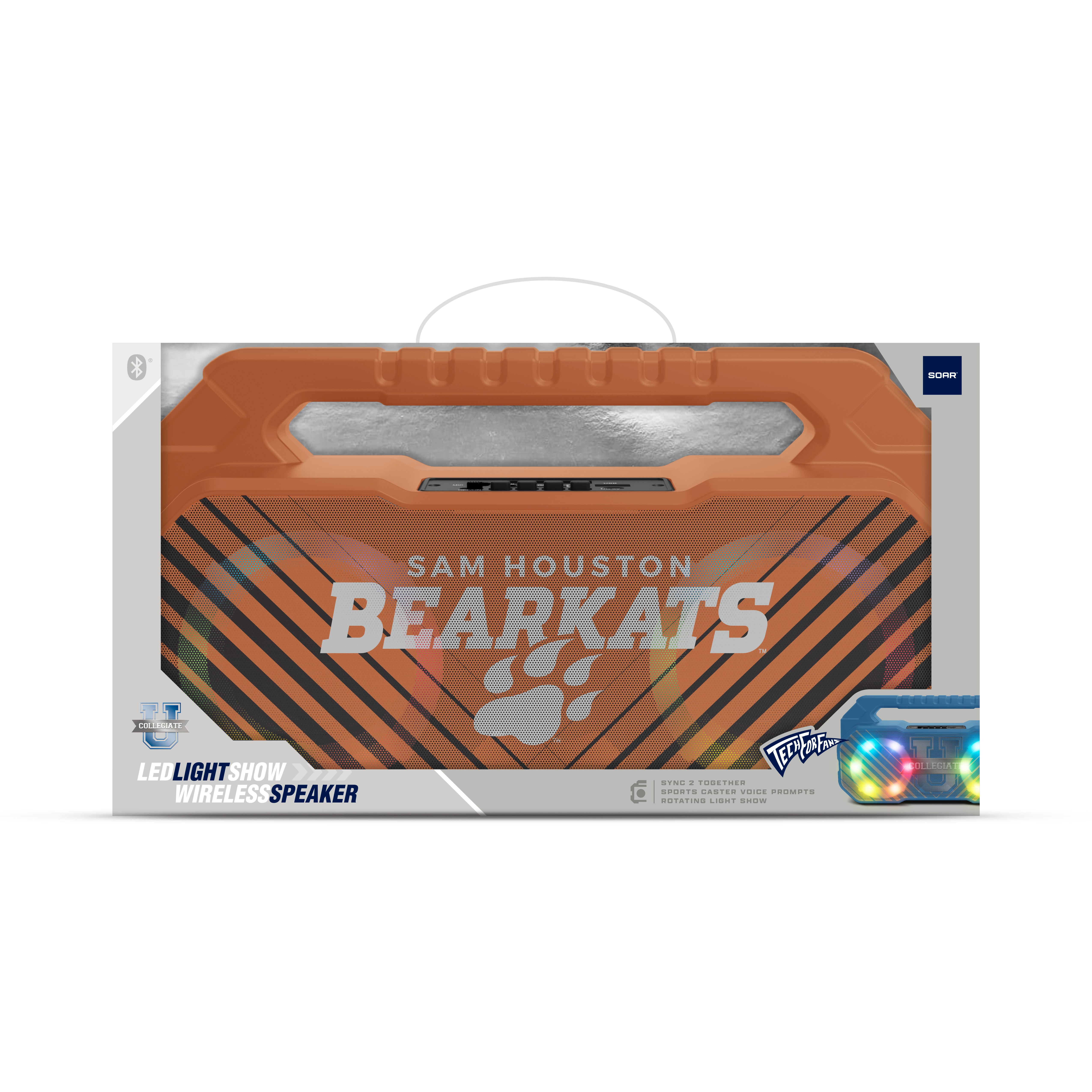 Sam Houston State Bearkats NCAA Shockbox Bluetooth BOOMBOX Speaker with FM Radio