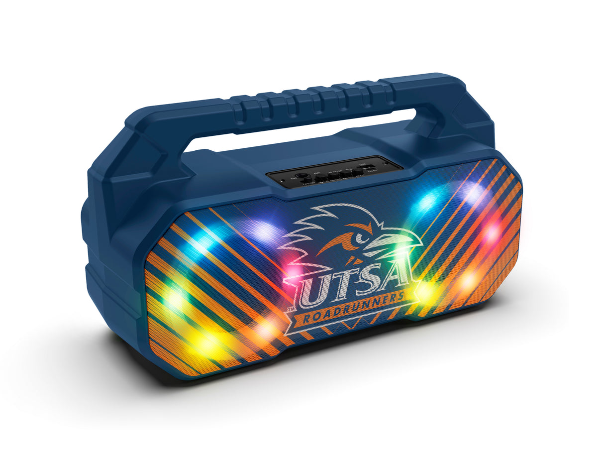 UTSA Roadrunners NCAA Shockbox Bluetooth BOOMBOX Speaker with FM Radio