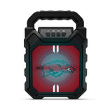 Arkansas Razorbacks NCAA Syncable Bluetooth Speaker with LED Lights & FM Radio