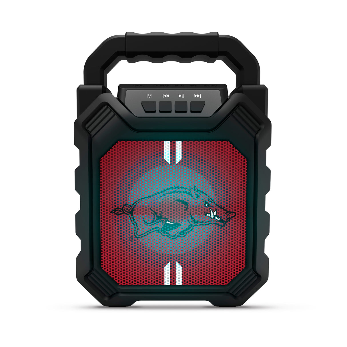 NCAA Syncable Bluetooth Speaker with LED Lights & FM Radio