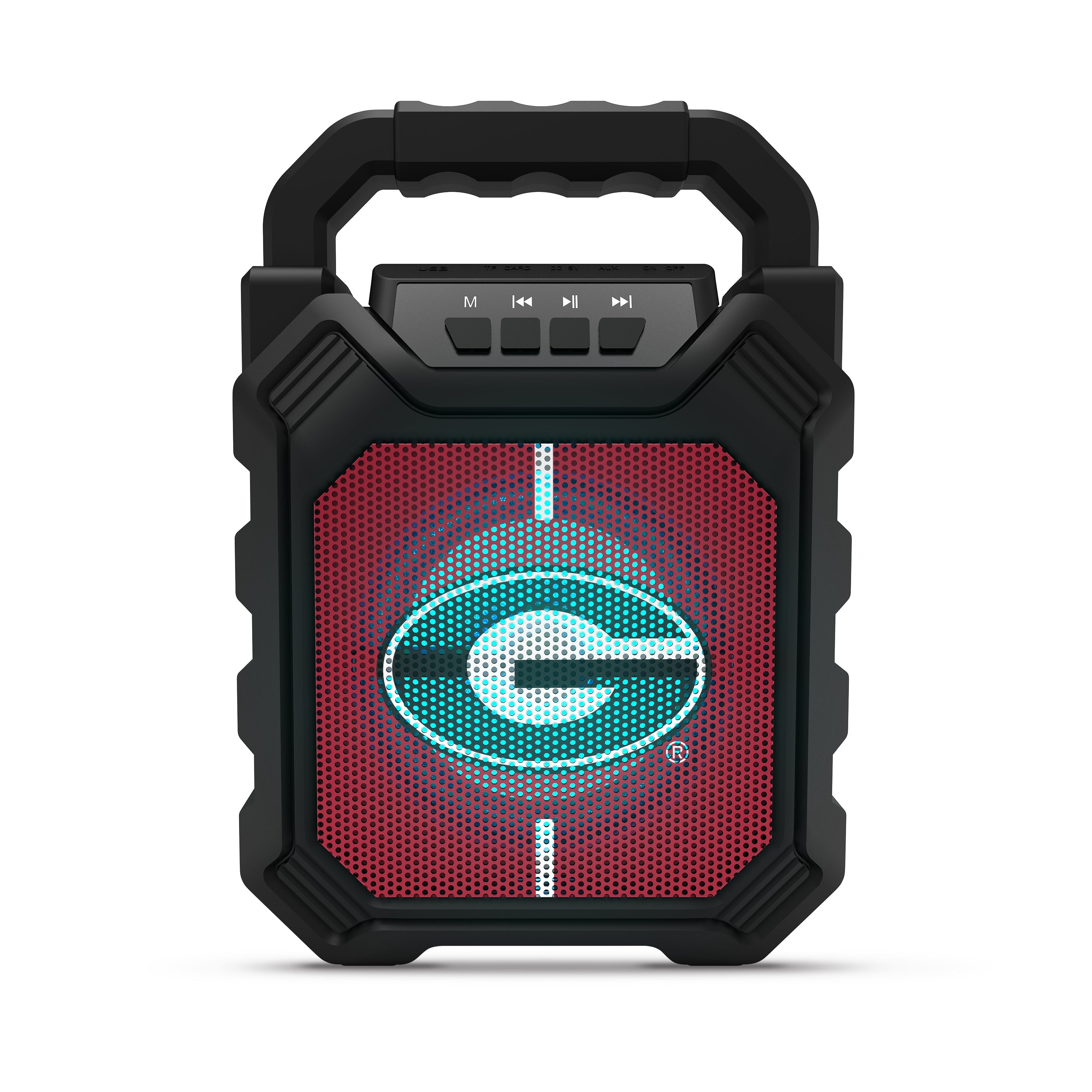 Georgia Bulldogs NCAA Syncable Bluetooth Speaker with LED Lights & FM Radio