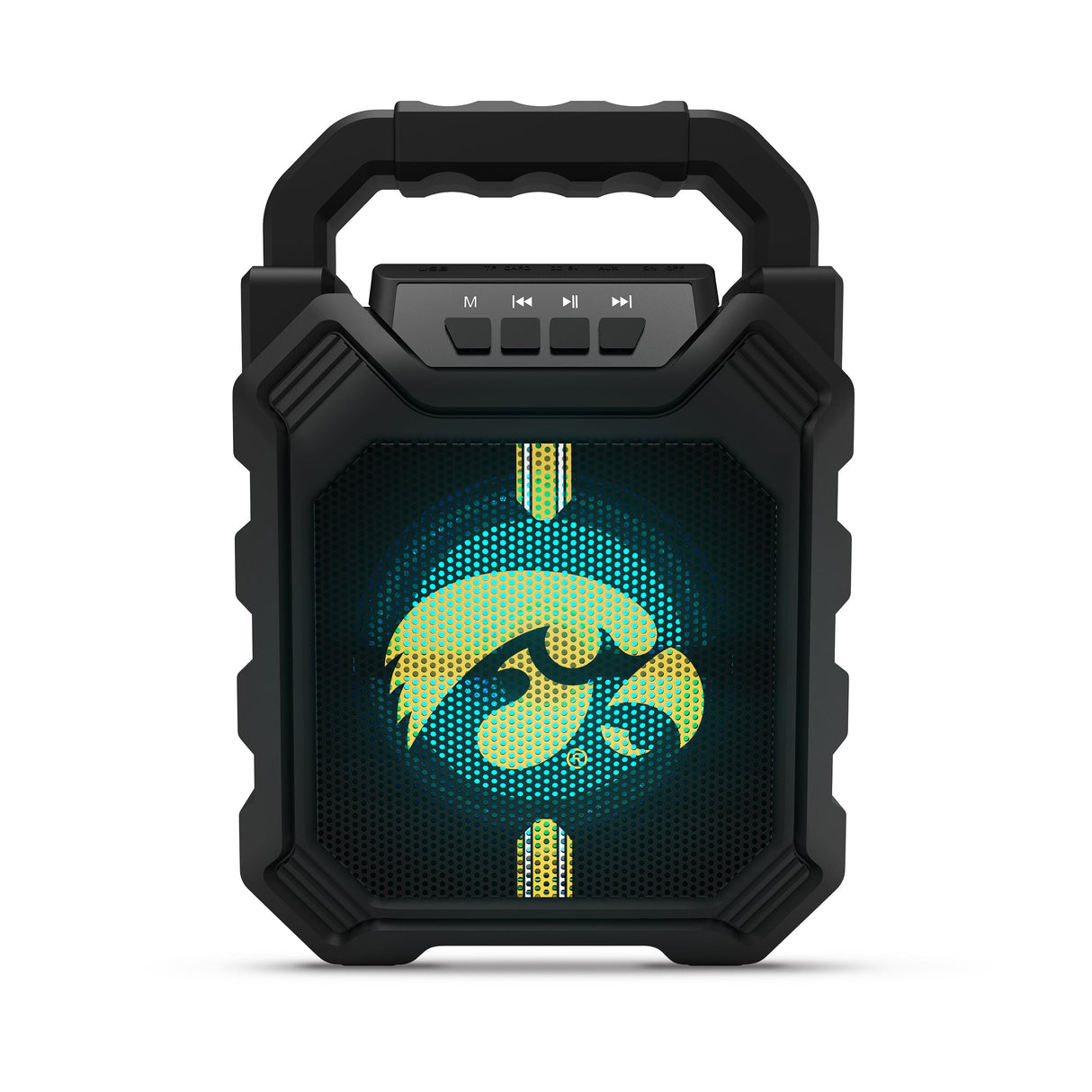 NCAA Syncable Bluetooth Speaker with LED Lights & FM Radio