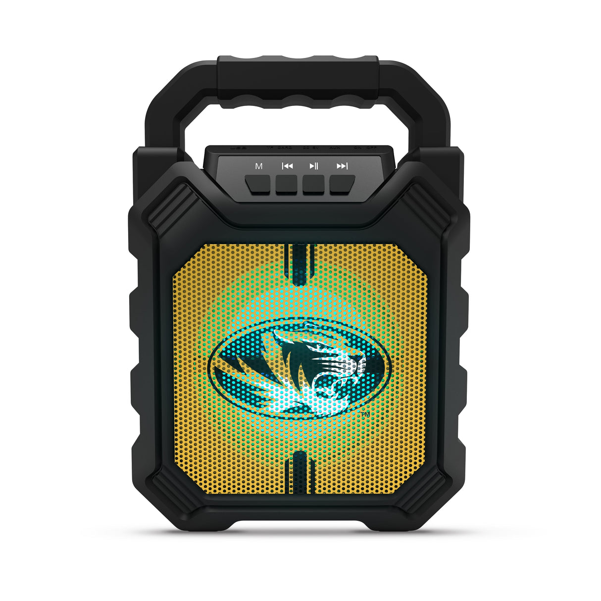 NCAA Syncable Bluetooth Speaker with LED Lights & FM Radio